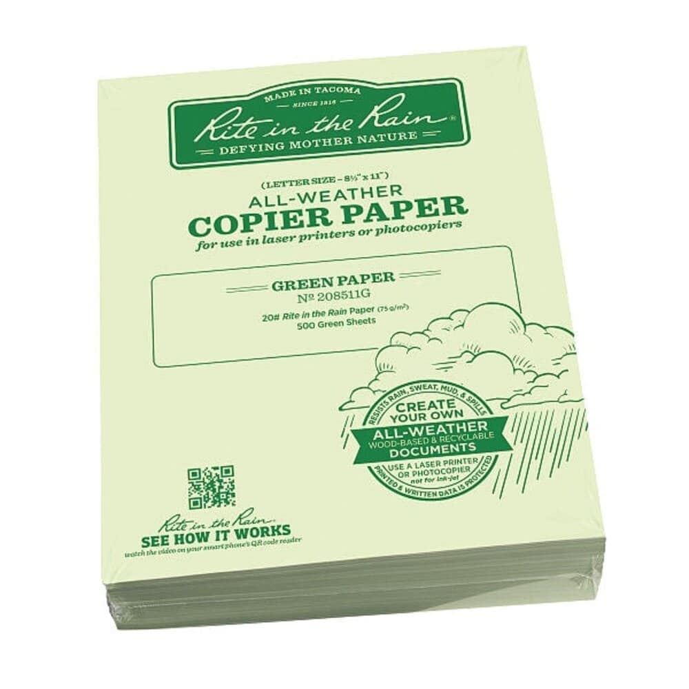 Rite in the Rain  Waterproof Laser Paper20 lbPK500 208511G