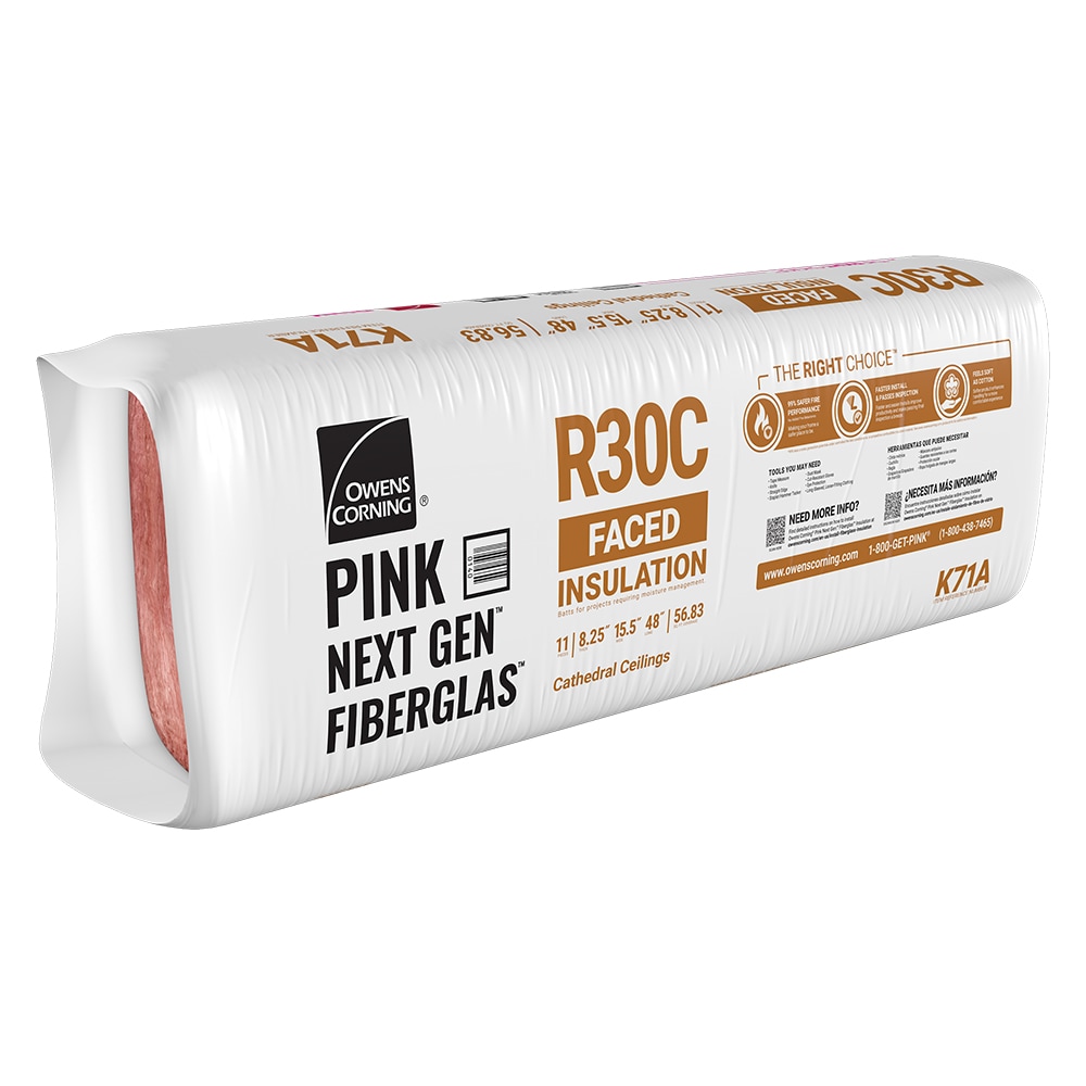 Owens Corning R 30 56.83 sq ft Kraft Faced Fiberglass Batt