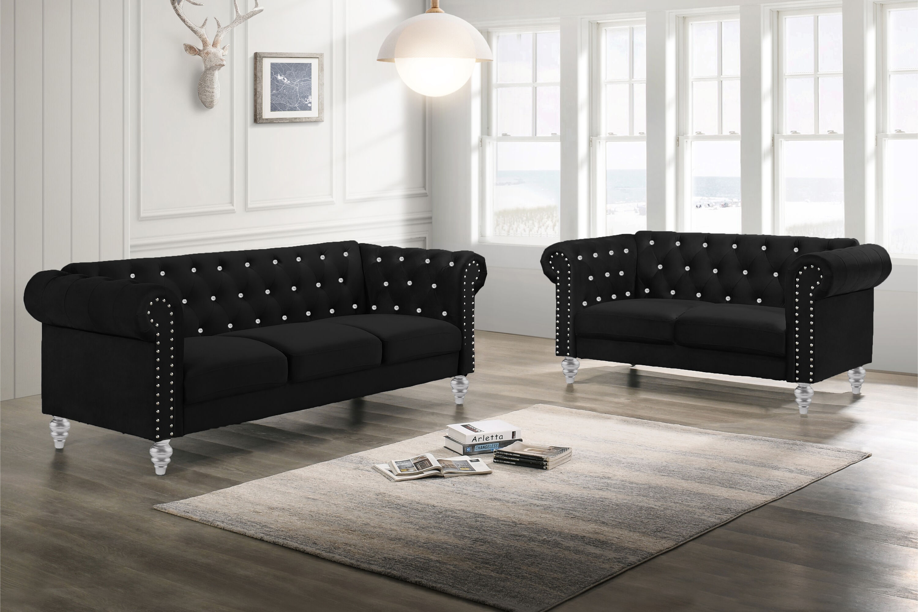 New Classic Furniture UKD13-20-BLKC Sofas-Loveseats - View #8