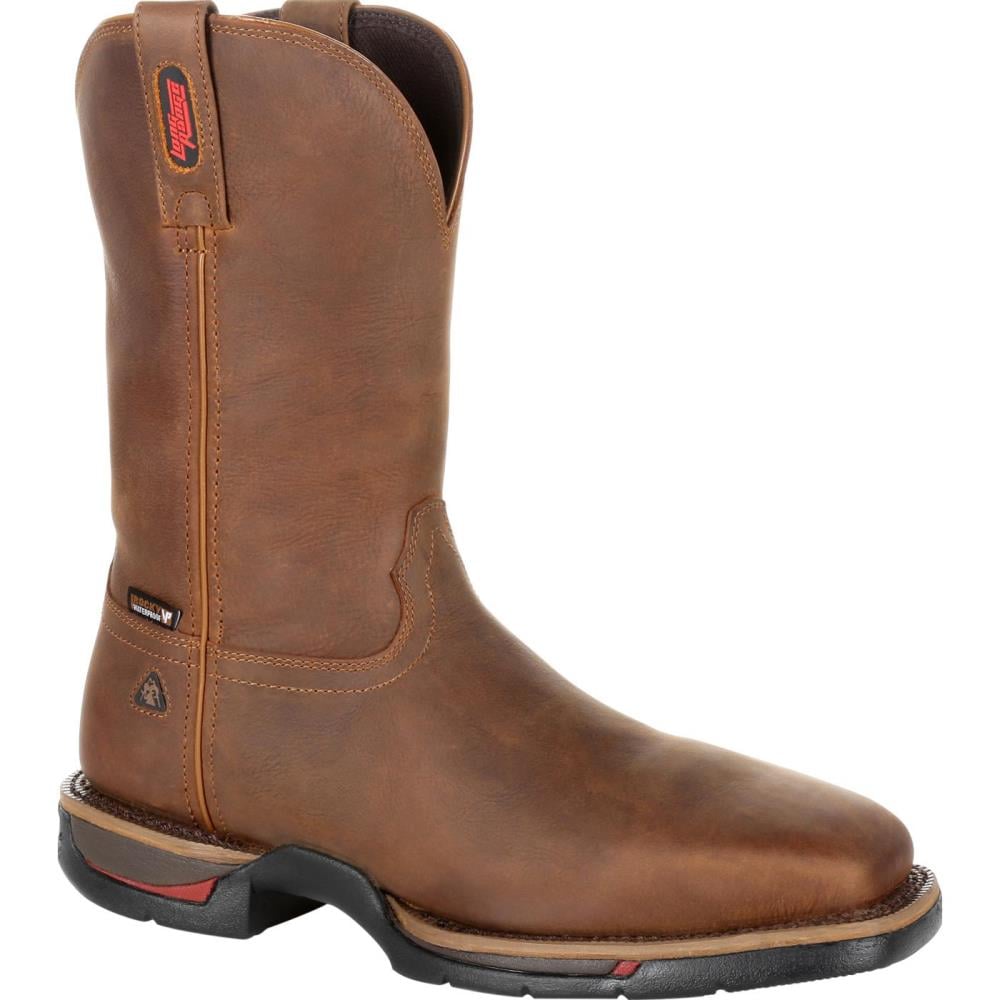 Rocky RKW0279  W  085 Men's Brown Waterproof Steel Toe Boots Size: 8.5 Wide