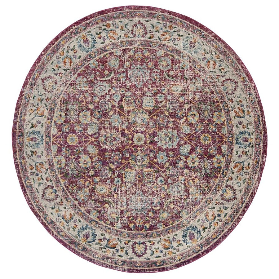 Safavieh Merlot Zoria 9 x 12 Red/Multi Indoor Floral/Botanical Oriental Area Rug Safavieh Merlot Zoria 9 x 12 Red/Multi Indoor Floral/Botanical Oriental Area Rug