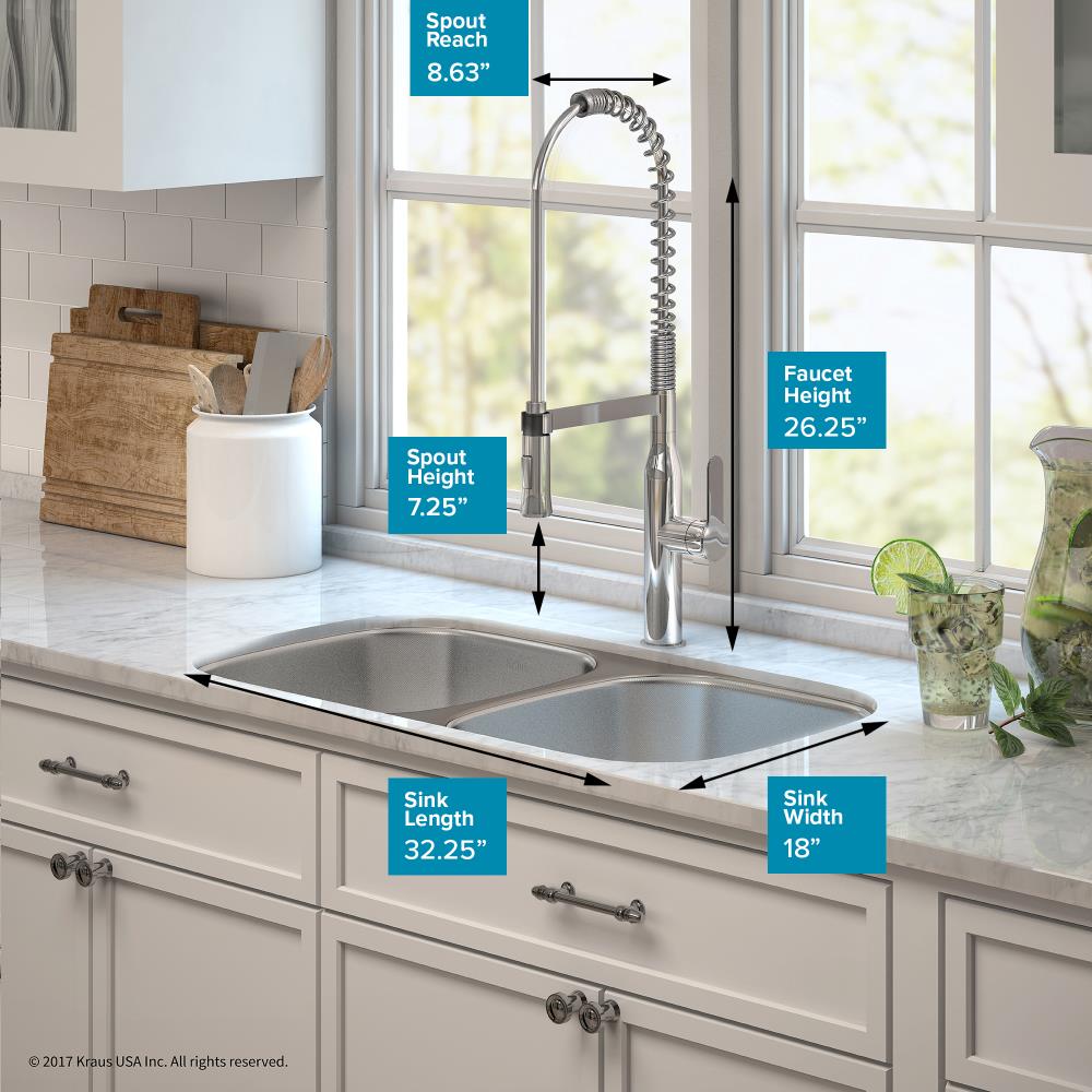 Kraus KBU22E-1650-42CH Kitchen-Sinks - View #4
