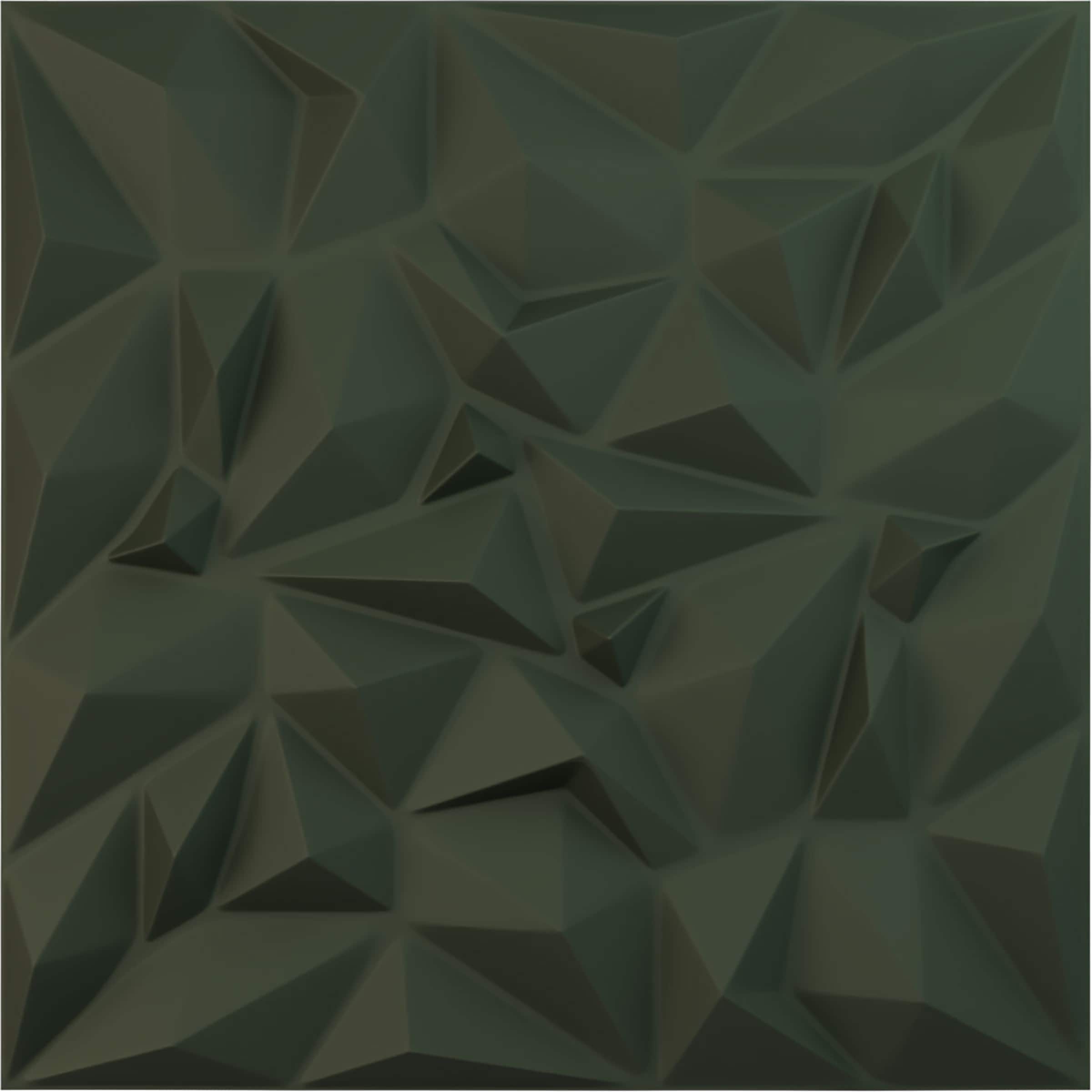 Ekena Millwork WP20X20LTGHC-CASE-12 19-5/8-in x 19-5/8-in Embossed Paintable/Stainable Green PVC Wall Panel ( 12 -Pack, Covers 32.04-sq ft )