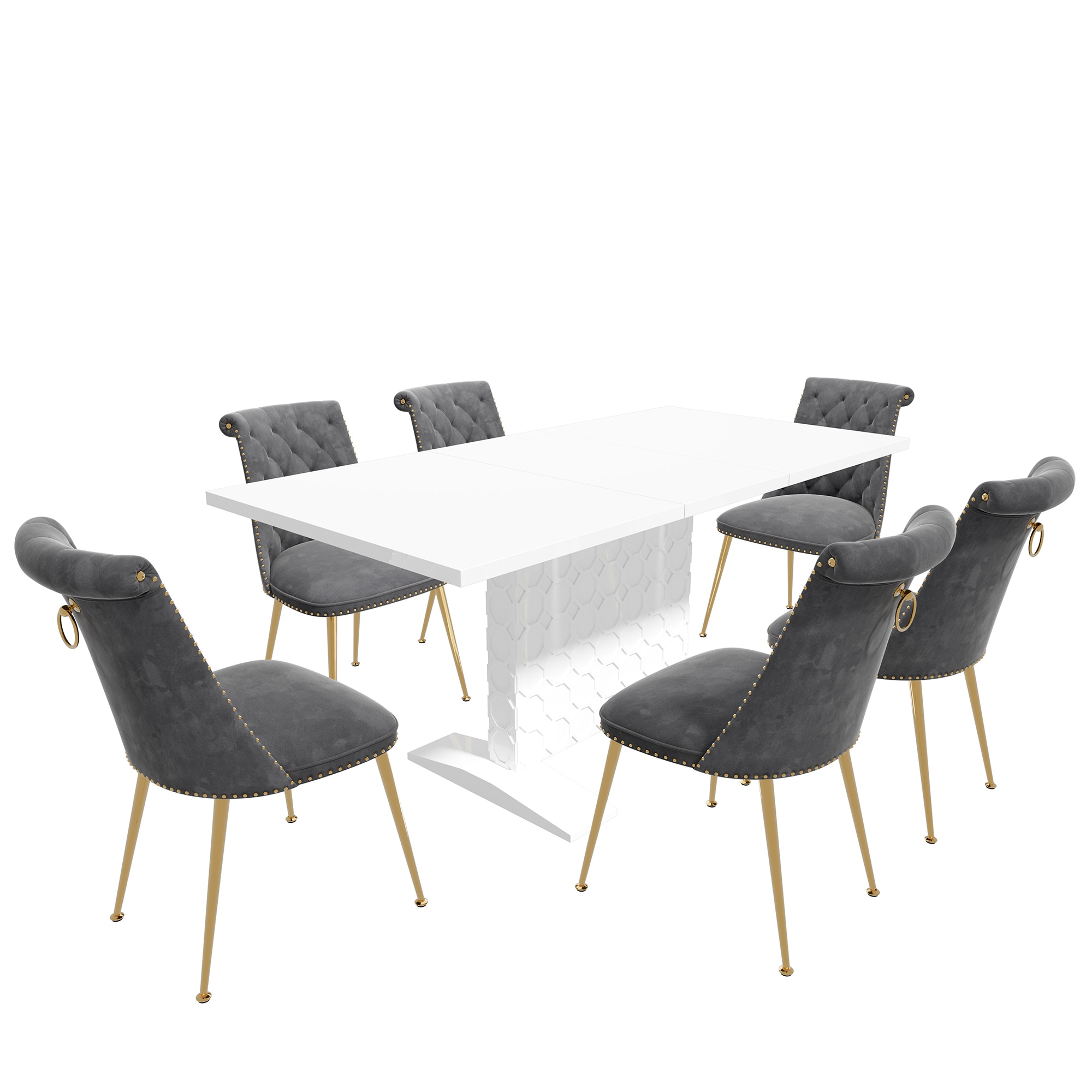 Clihome CL-ST1WH703GY Dining-Sets - View #2