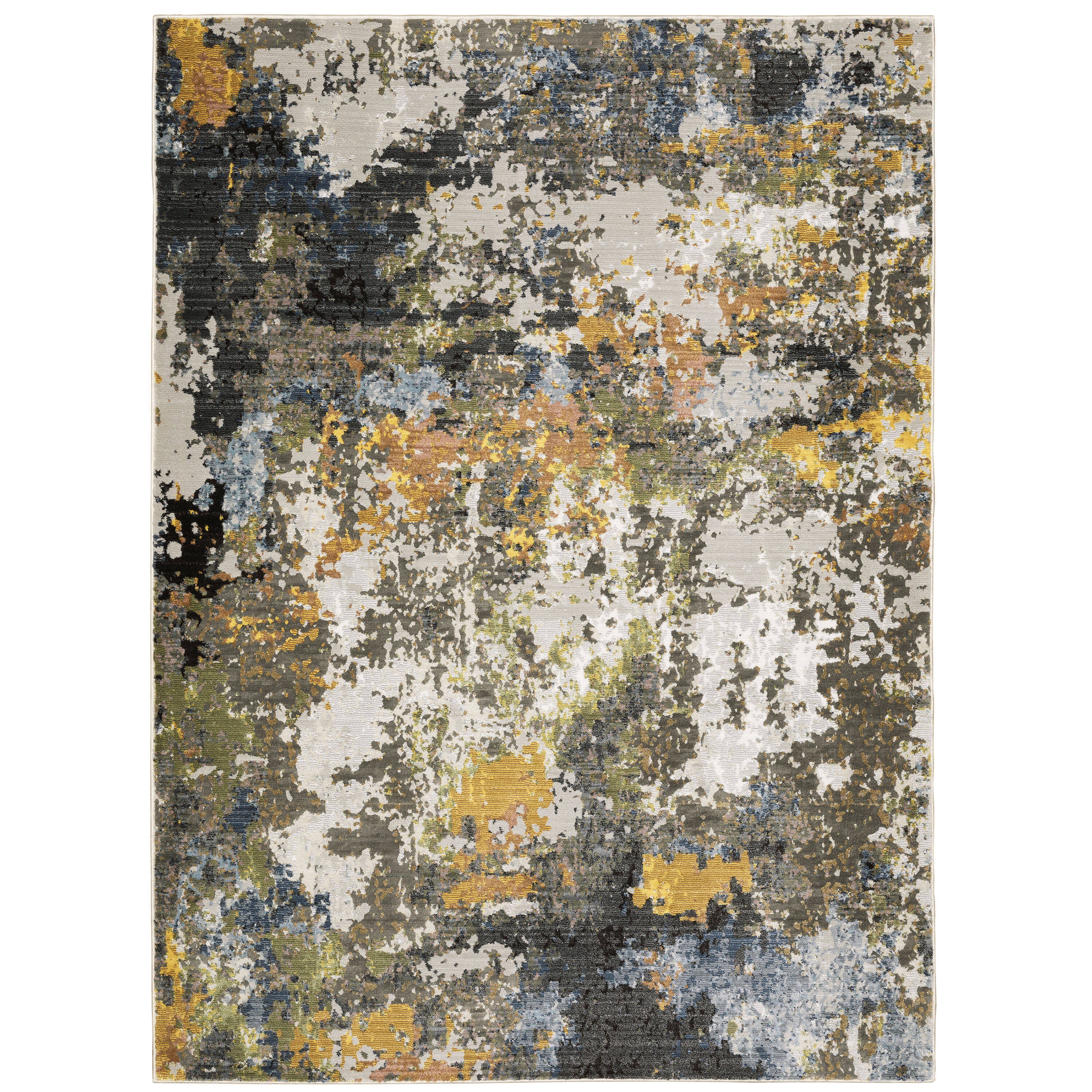 Archer Lane 502CARAX80L Barton 10 x 13 (ft) Polyester Beige Rectangular Indoor Abstract Bohemian/Eclectic Area rug