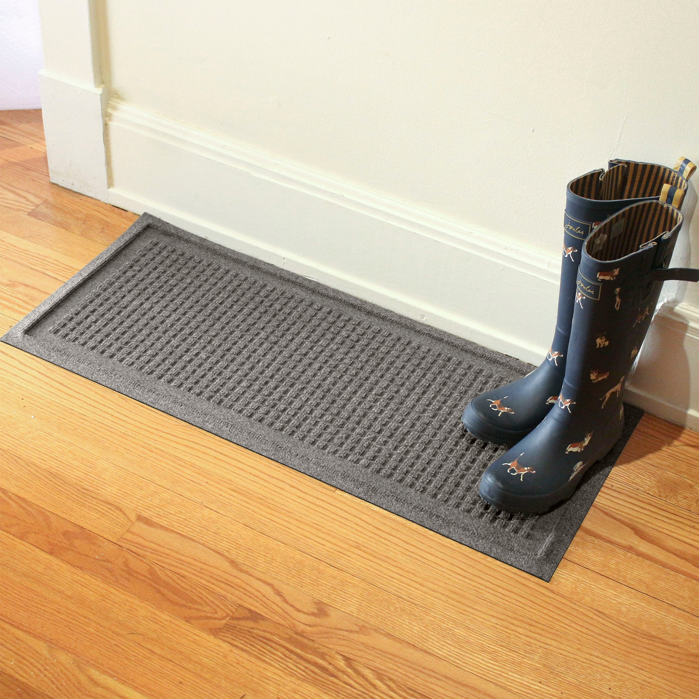 Rubber-Cal Wellington Rubber Backed Carpet Doormat - 3 x 5 feet