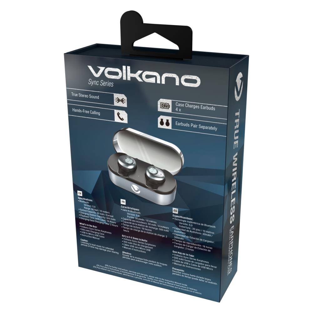 volkano sync series true wireless bluetooth earbuds