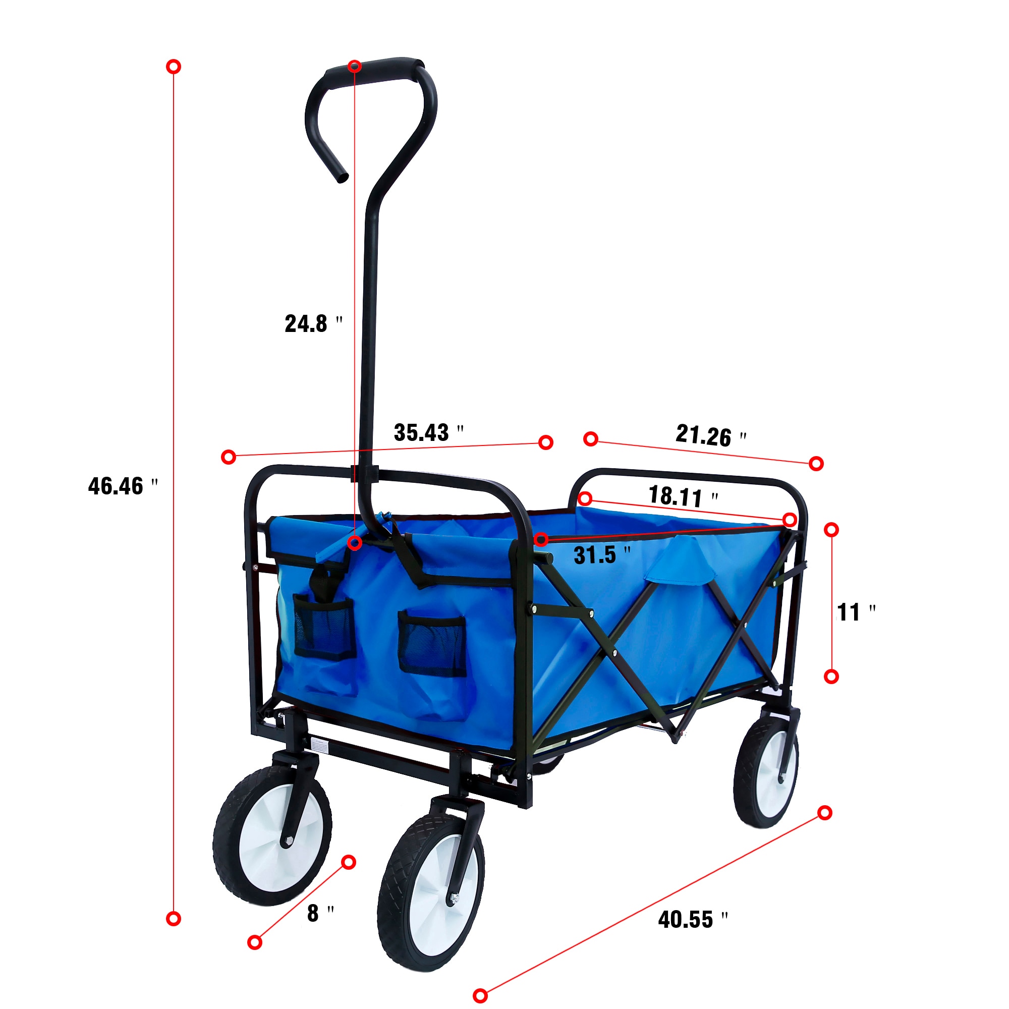 WELLFOR ORQ-512BL Yard-Carts - View #5