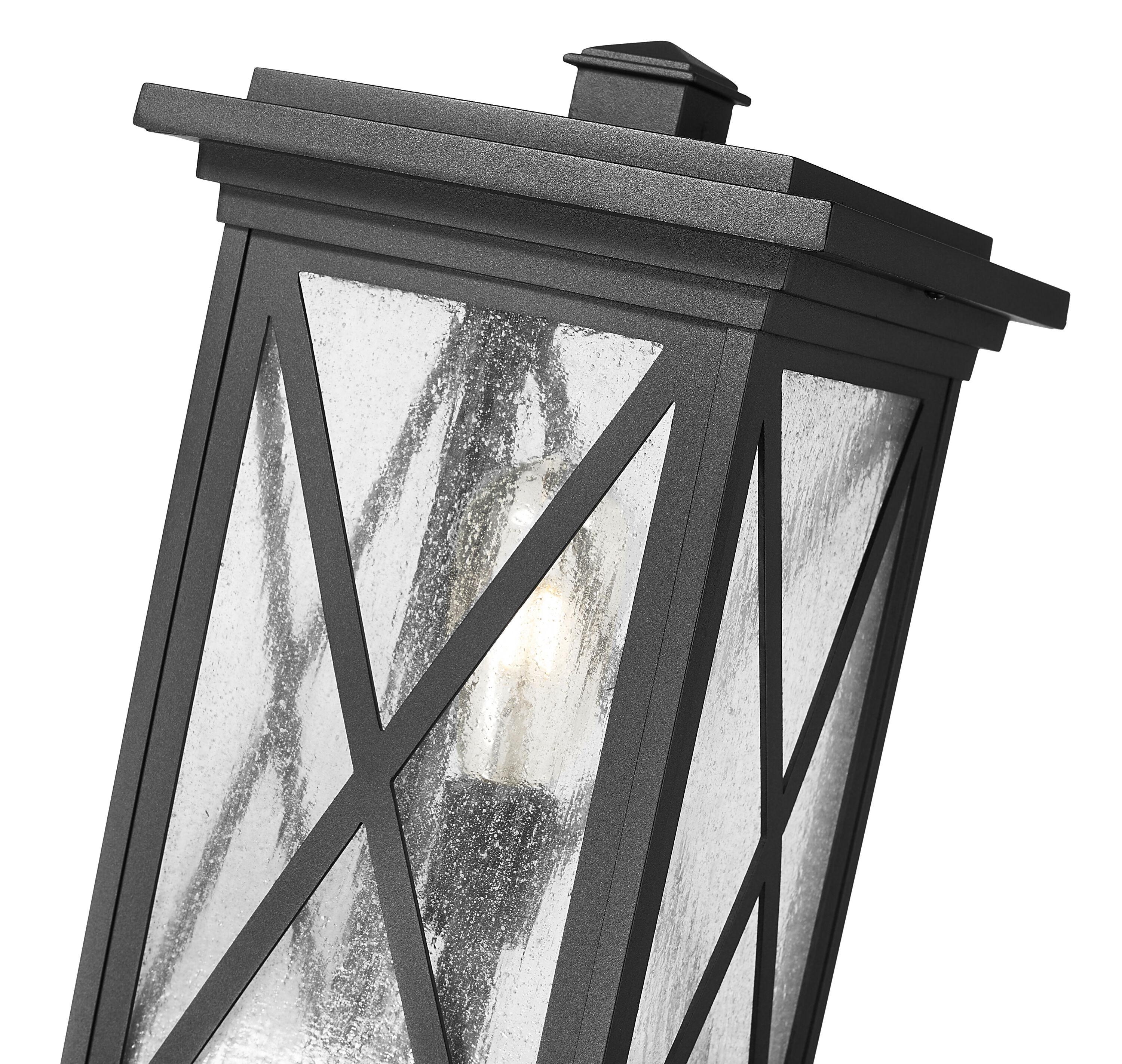 Z-Lite 583PHBR-5009P120-BK Complete-Post-Lights - View #4