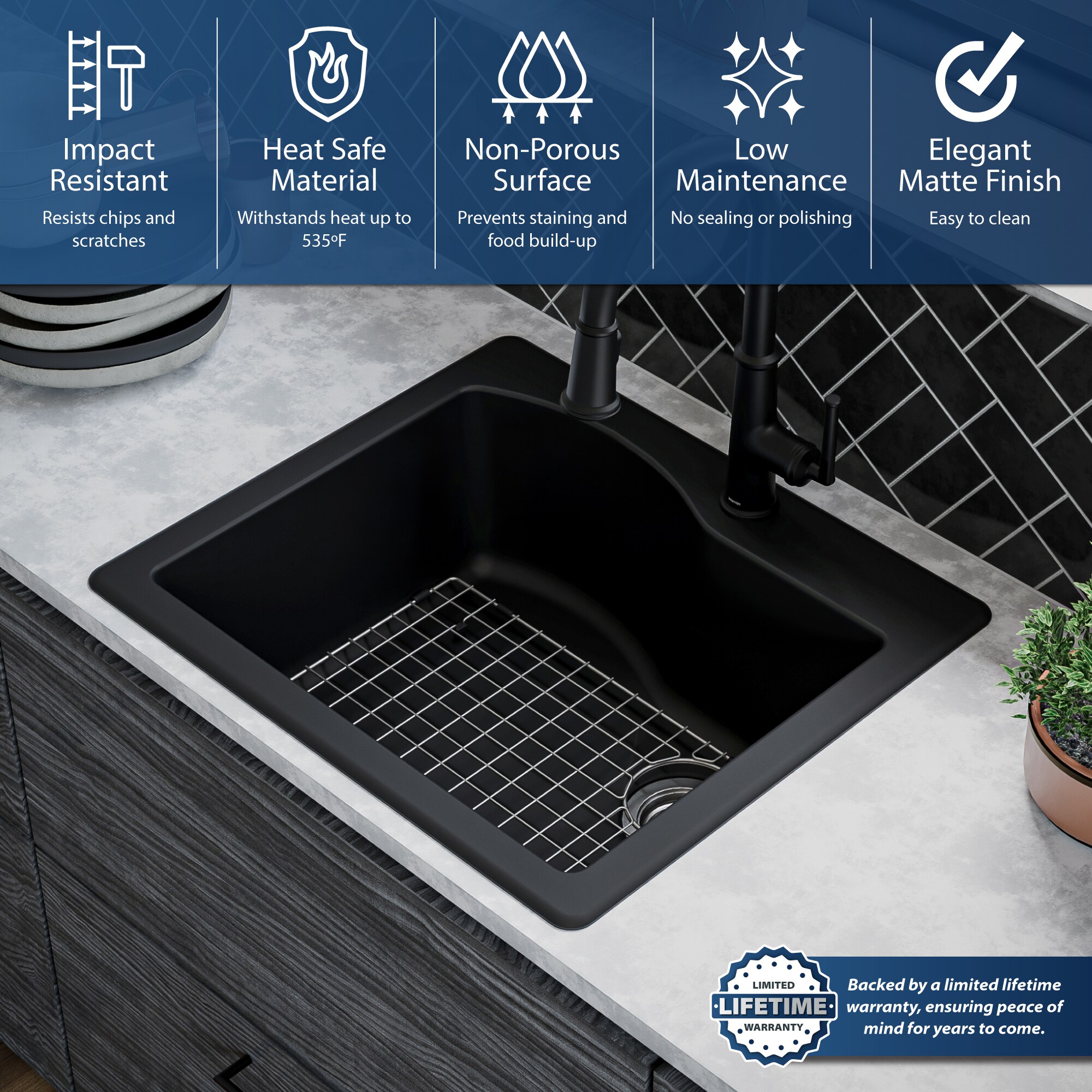 Karran QT-671-BL-PK1 Kitchen-Sinks - View #6