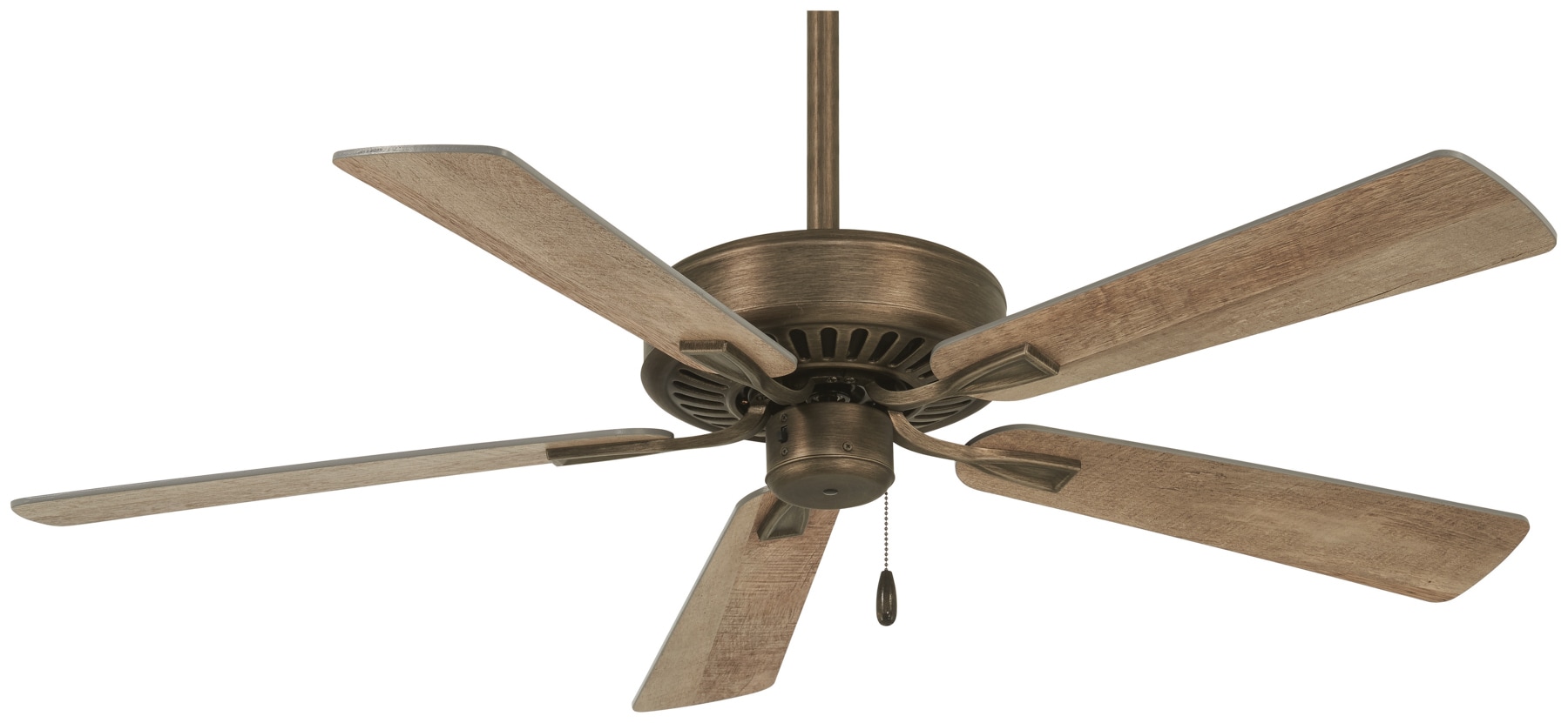 Minka Aire F556-HBZ Contractor Plus 52-in Heirloom Bronze with Barnwood Blades Ceiling Fan Without Light ( 5 -Blade )