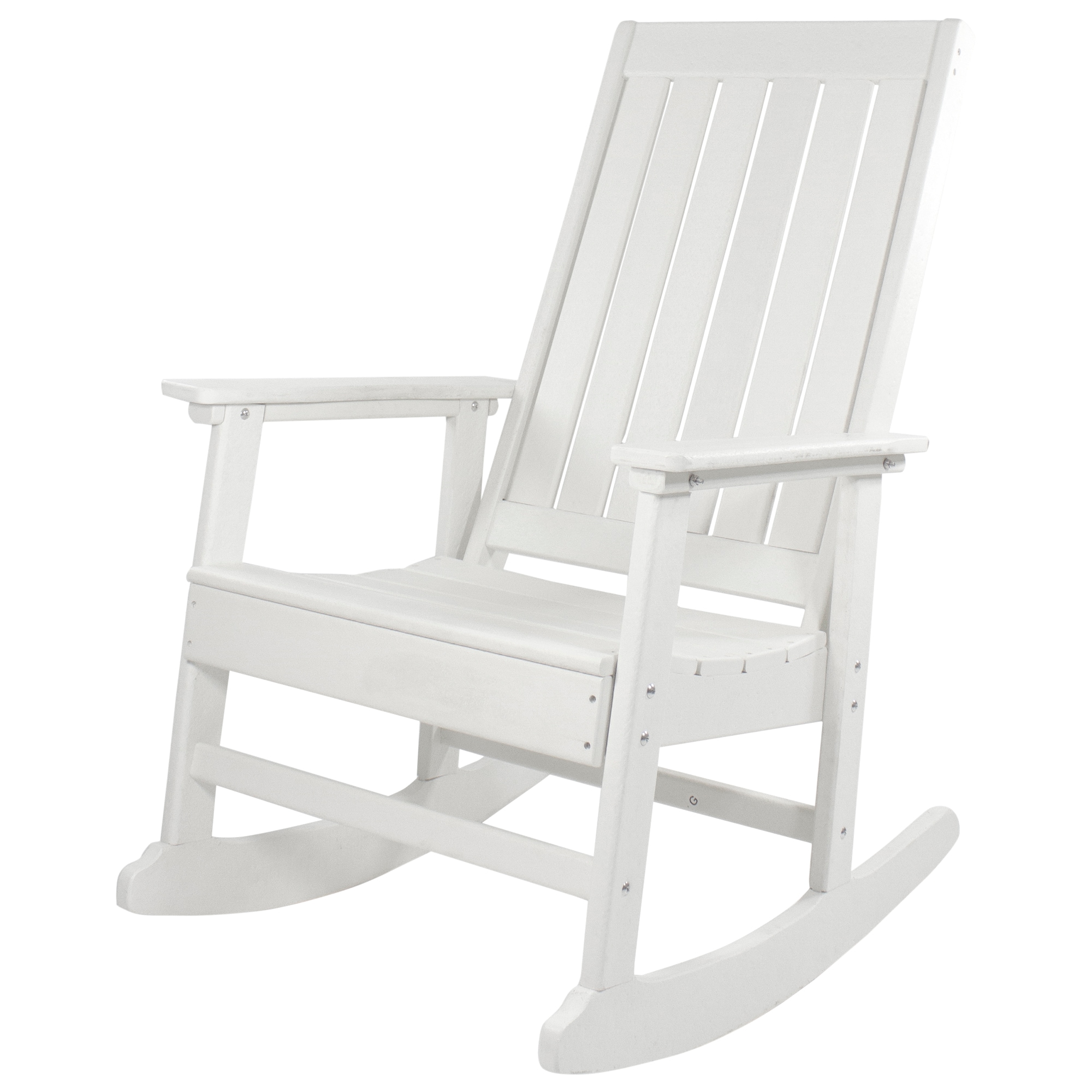 Northlight White Rocking Chair with Solid Seat in the Patio Chairs ...