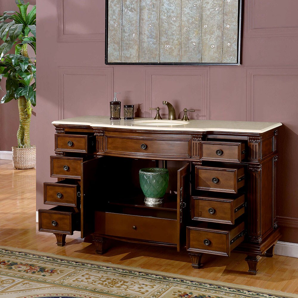 Silkroad Exclusive HYP-0277-CM-UWC-60 Bath-Vanity-Combo - View #3