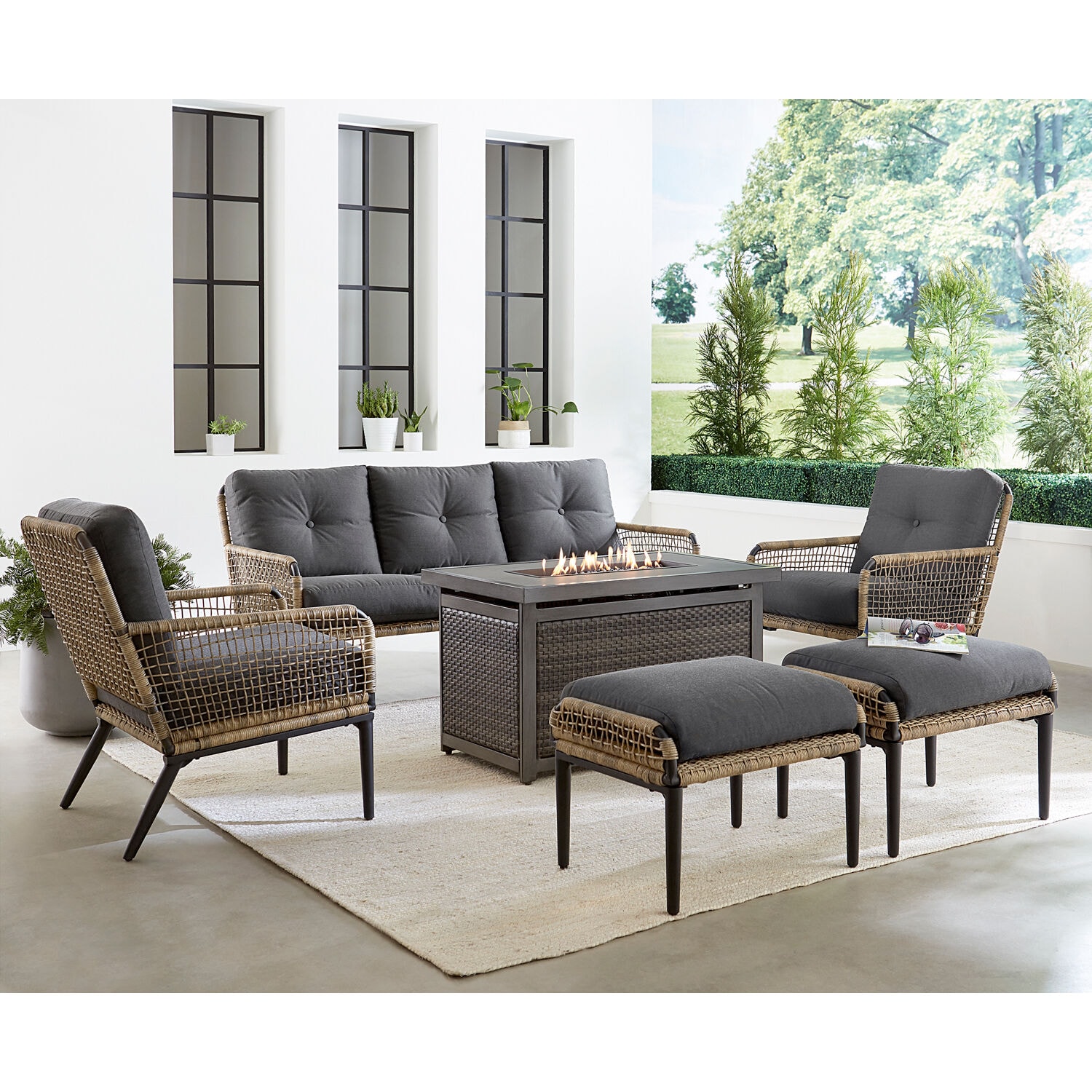 Mod Furniture PAS6PCFP-CHR Patio-Conversation-Sets - View #7