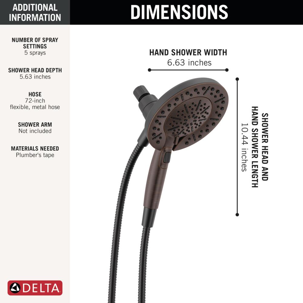 Delta 75578DRB Fixed-Showerhead - View #4