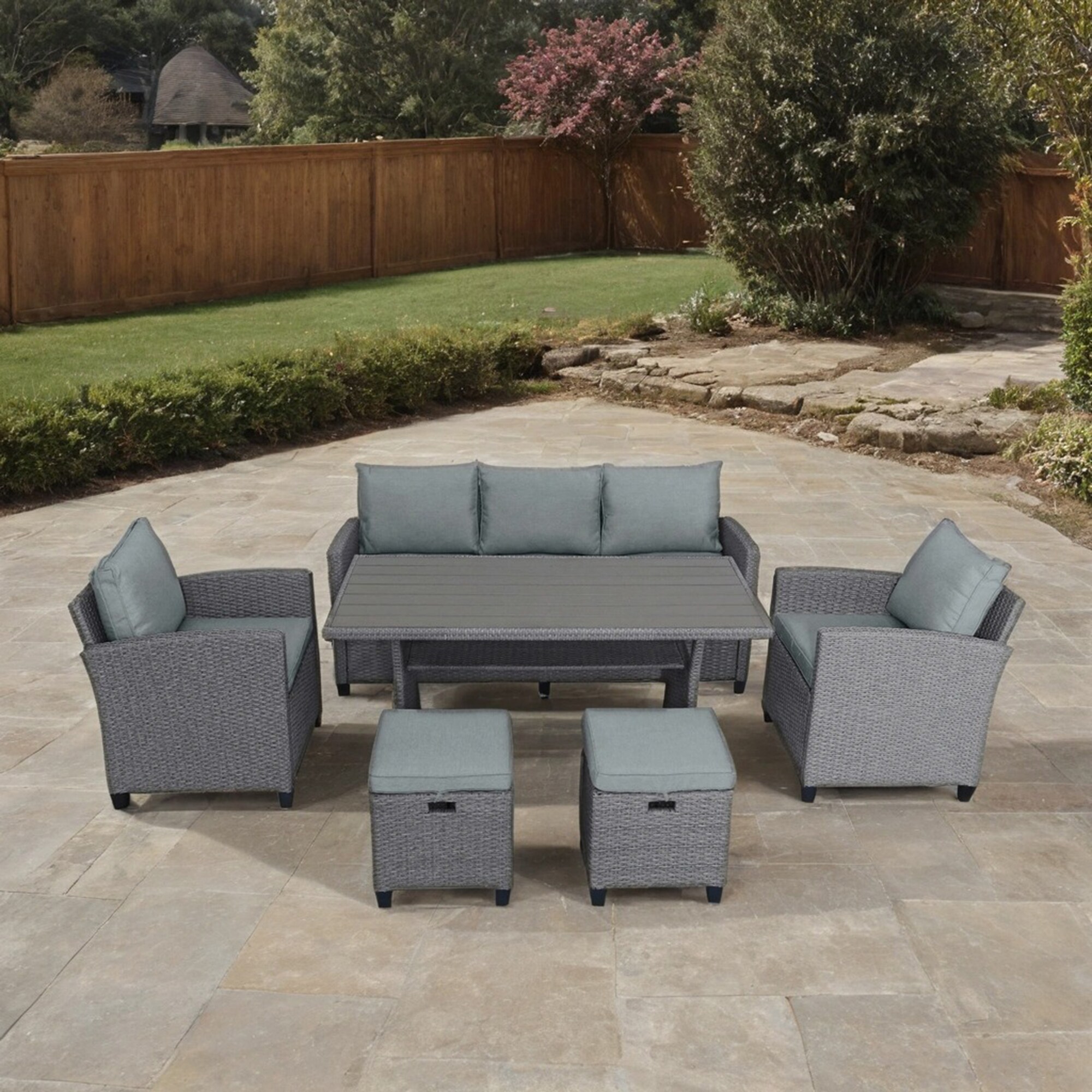 SINOFURN SYA330125GY Patio-Conversation-Sets - View #3