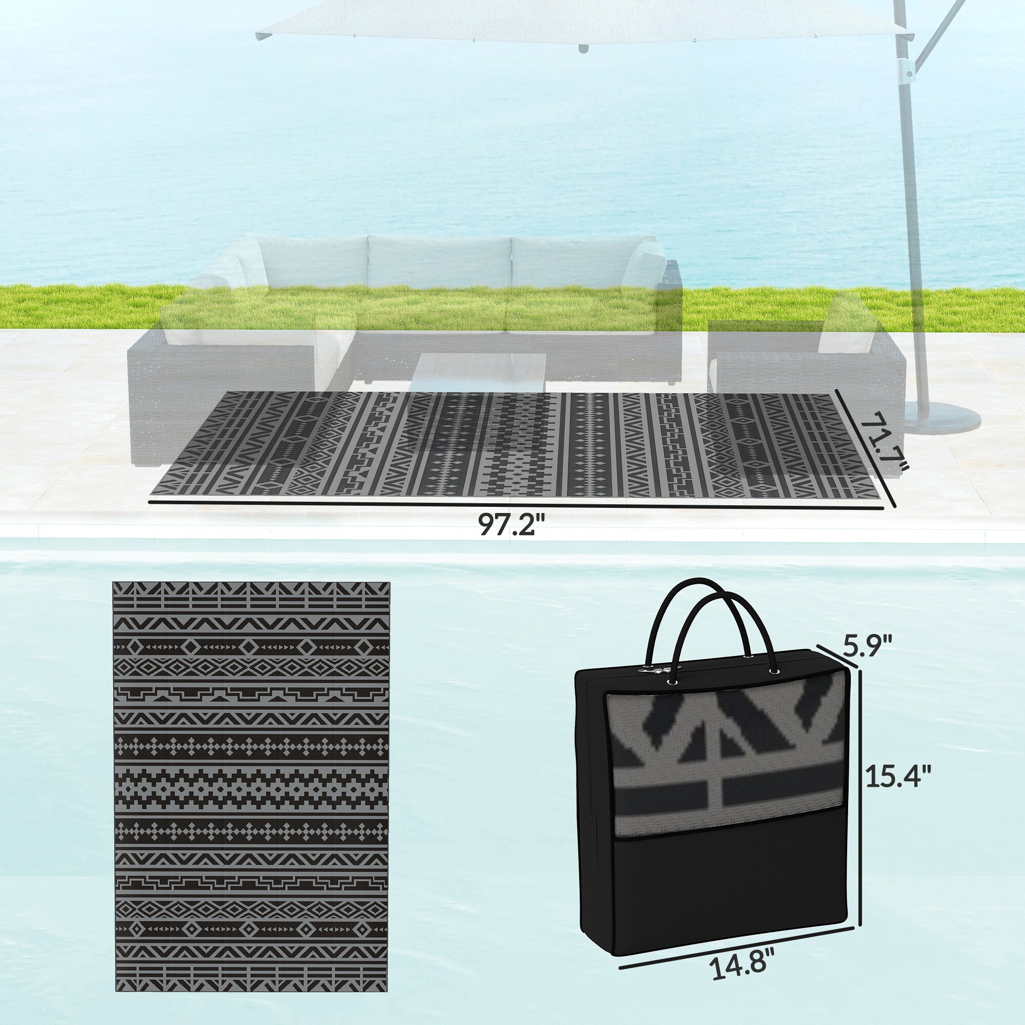 Outsunny 84J-061V00GY rugs - View #3