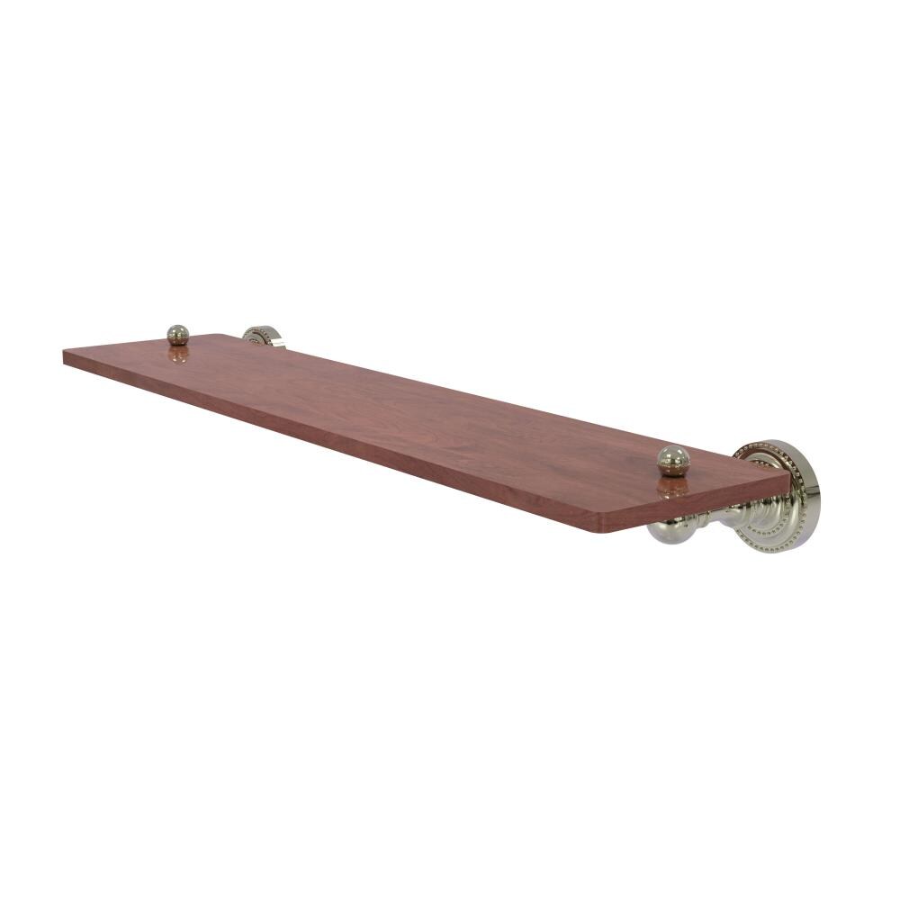 Allied Brass DT-1-22-IRW-PNI Dottingham Polished Nickel Wall mount Bathroom Shelf ( 22-in x 2.5-in x 5-in )