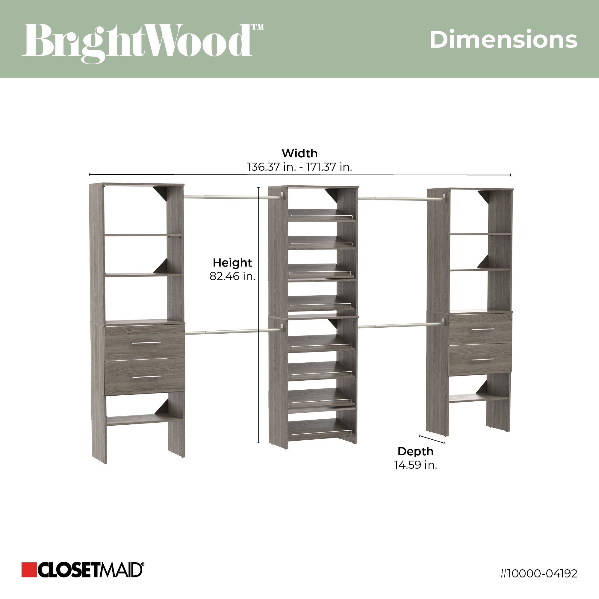 ClosetMaid 10000-04192 Wood-Closet-Kits - View #9