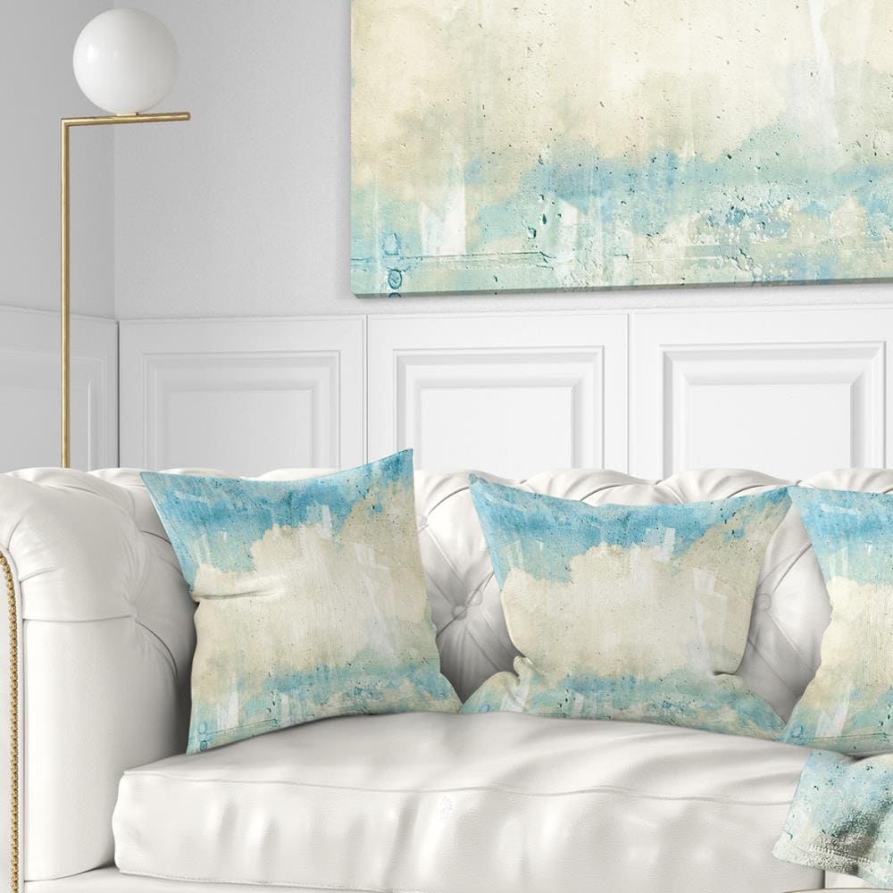 Designart CU6154-16-16 16-in x 16-in Blue Indoor Decorative Pillow