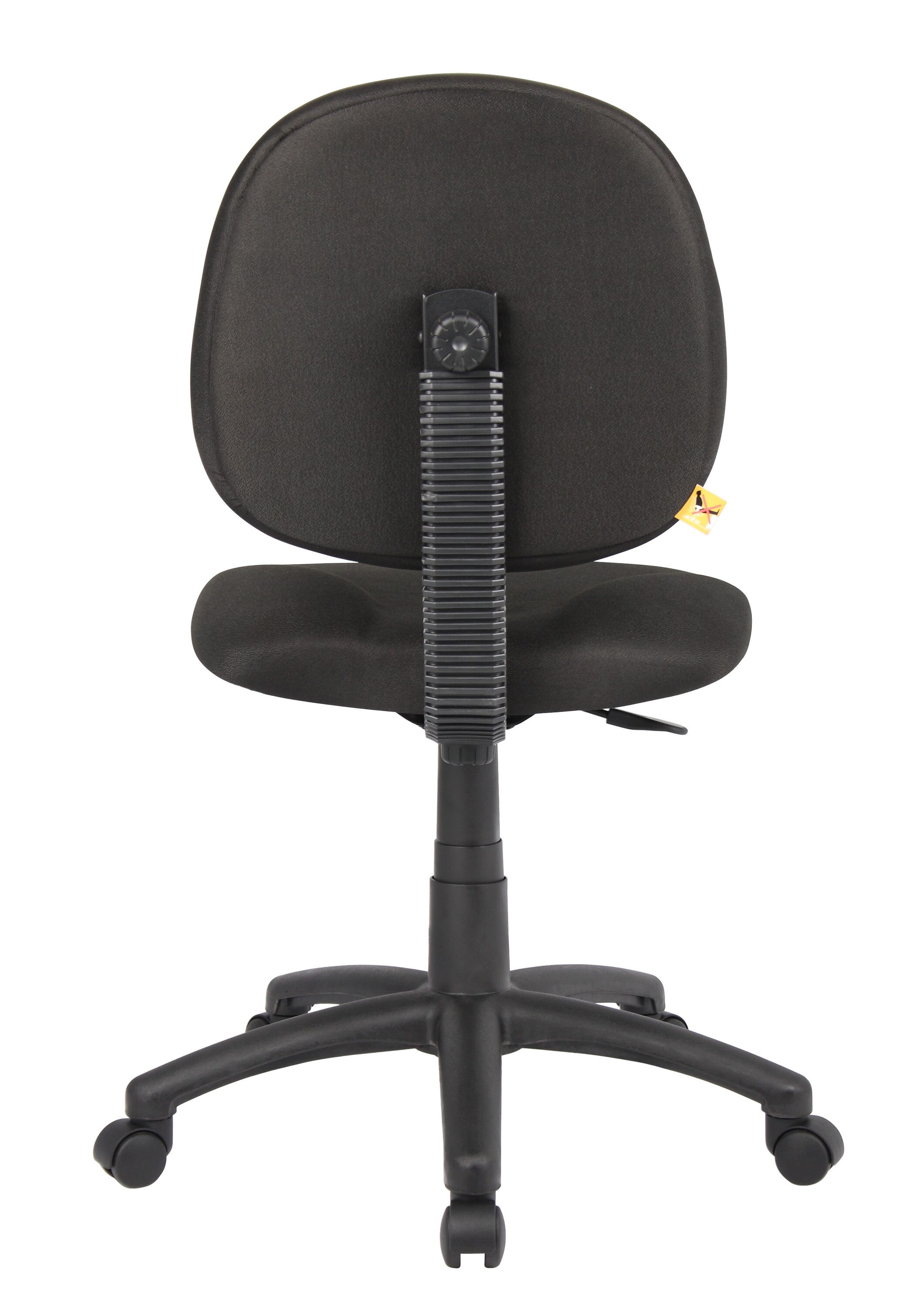 ErgoFlex Diamond Swivel Task Chair in Black with Adjustable Support