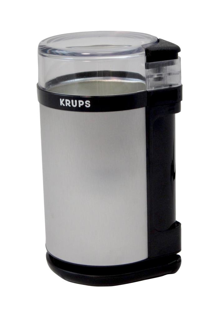 KRUPS GX4100 Gray Electric Spice Herbs and Coffee Grinder with Stainless  Steel Blades and Housing 