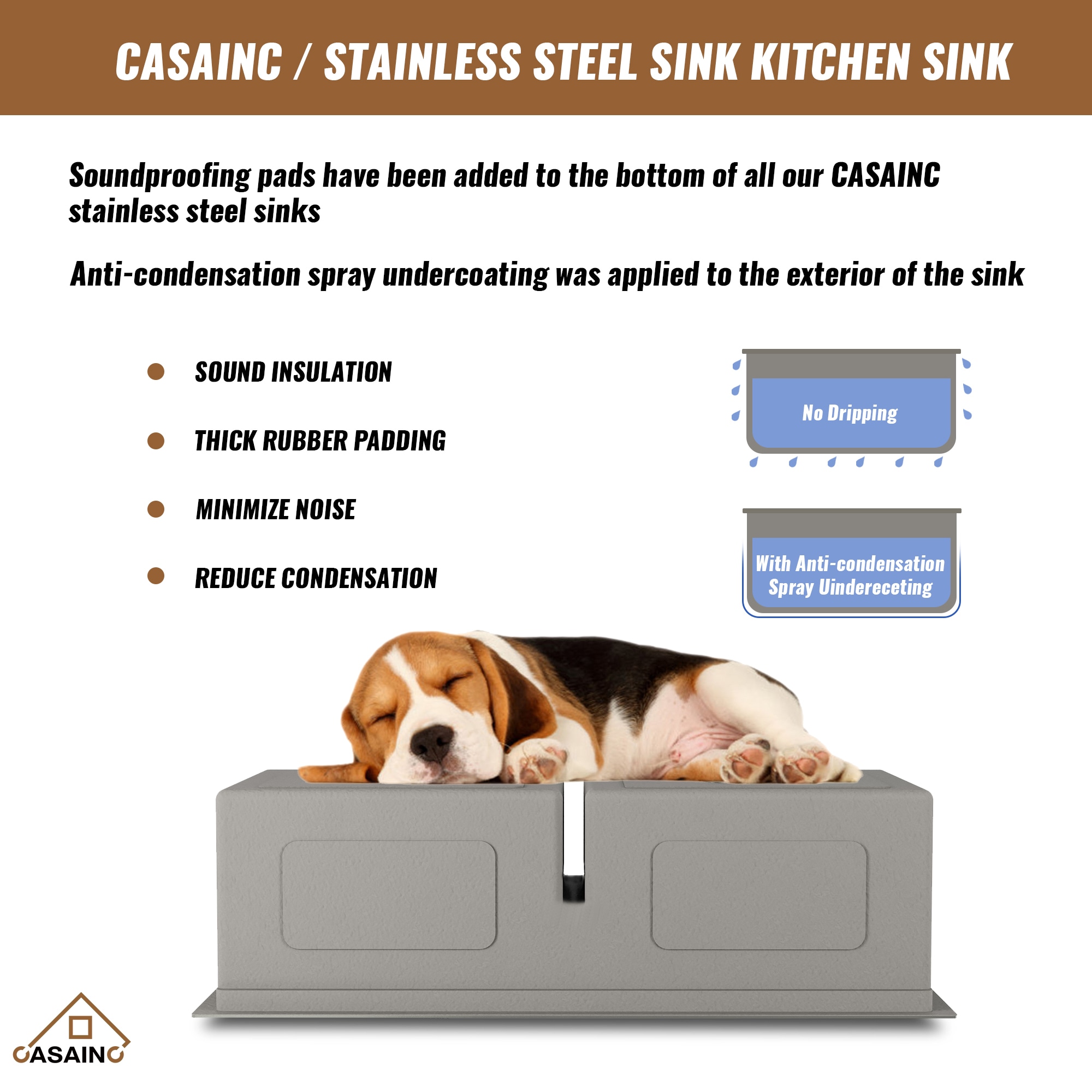 CASAINC CROV-TMSSHG3019 Kitchen-Sinks - View #10