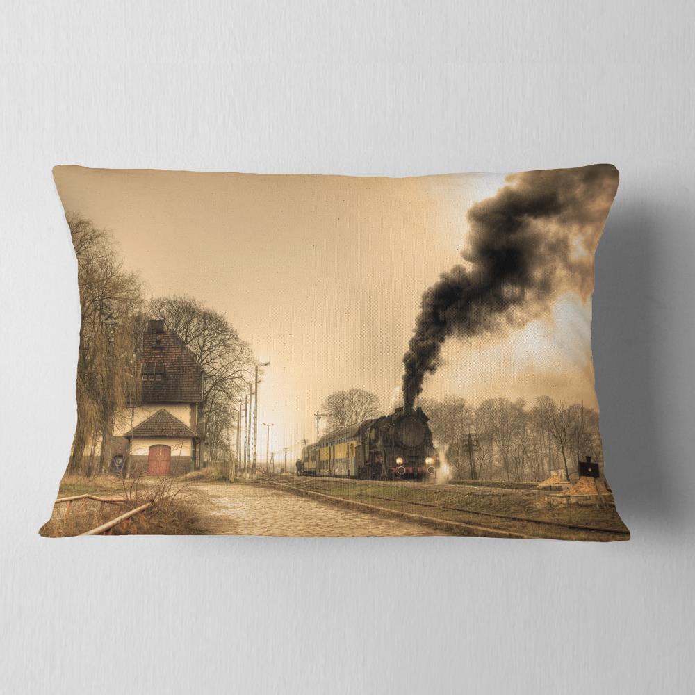 Designart CU6707-12-20 12-in x 20-in Beige Indoor Decorative Pillow
