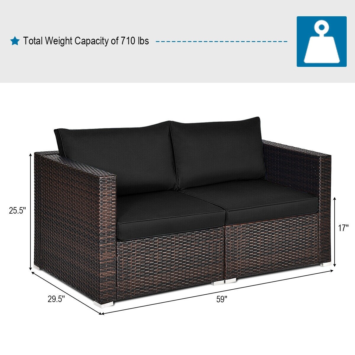 Slickblue D-CO-+KDC18686WH Patio-Sofas-Daybeds - View #5