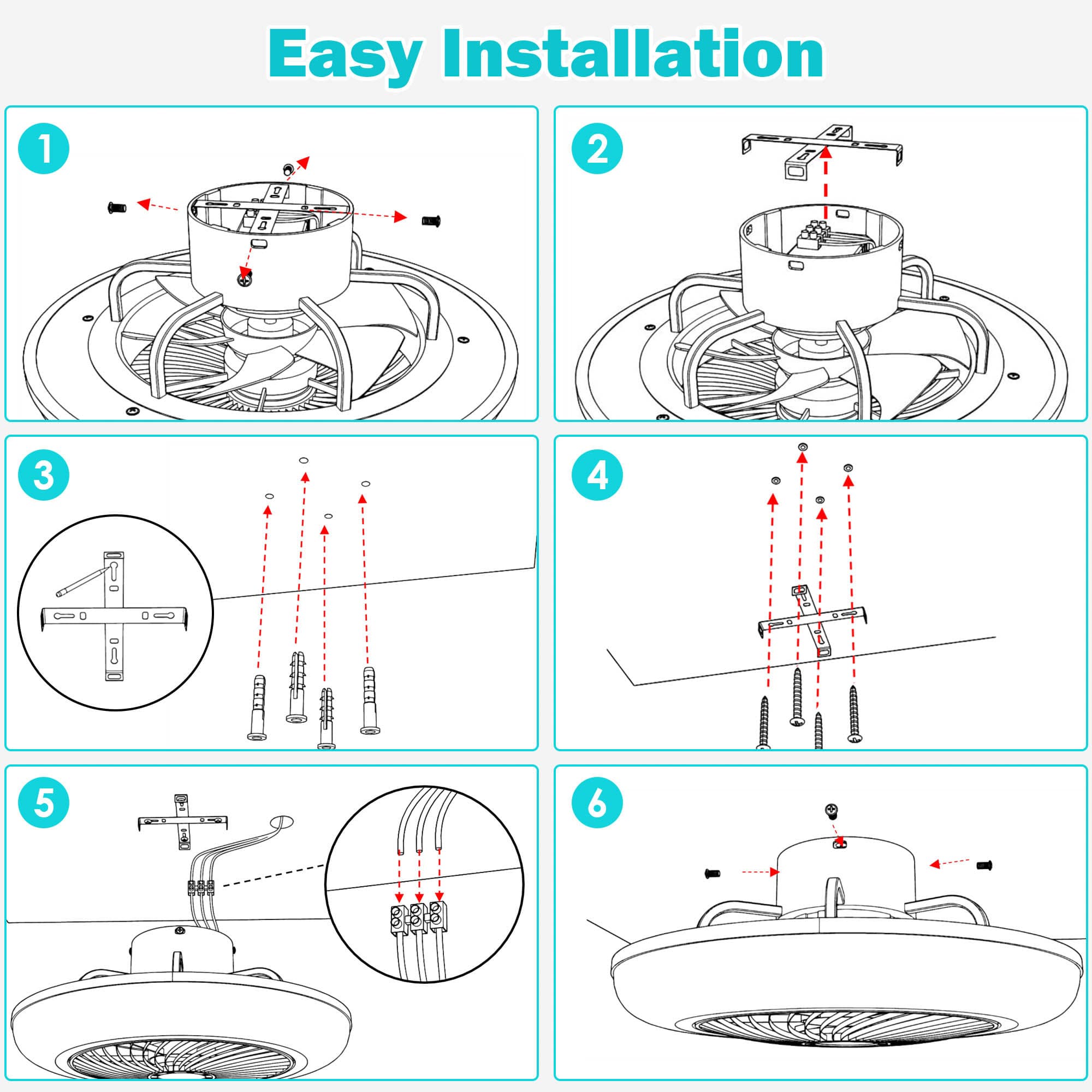 Yescom 11CFL005-YKMOD-07-LO Ceiling-Fans - View #6
