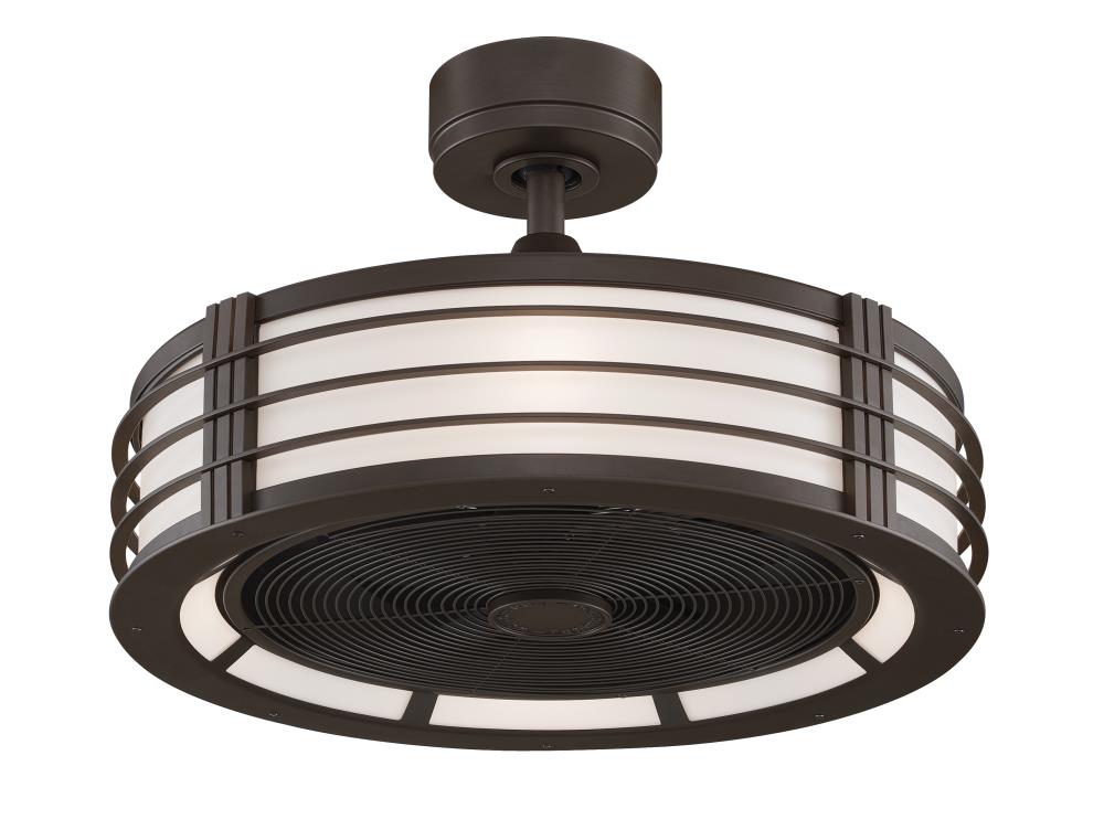 Fanimation FP7964OB Beckwith 23-in Oil-Rubbed Bronze Indoor Ceiling Fan with Light and Remote (5-Blade)