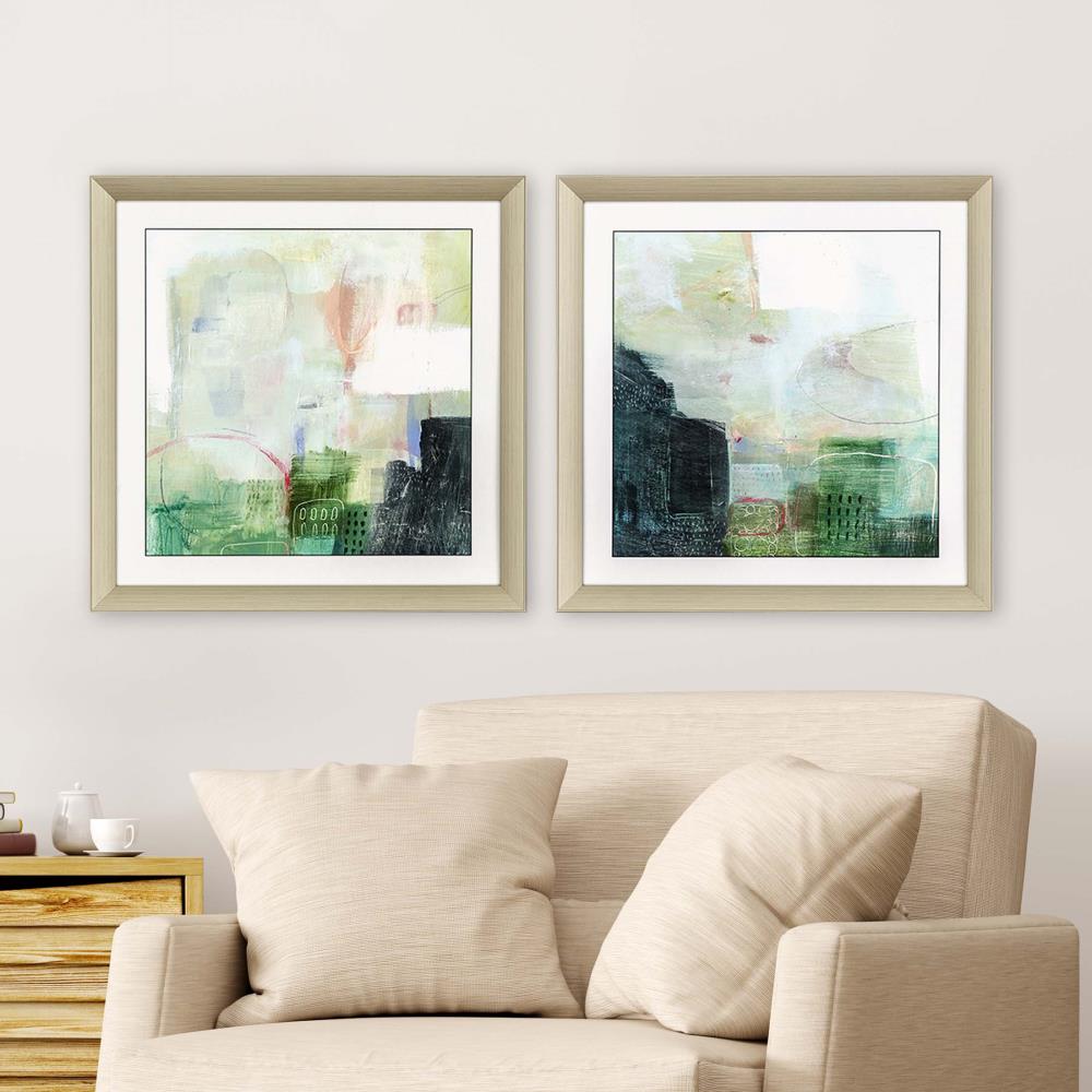 Paragon Paragon Framed 26-in H x 26-in W Abstract Paper Print in the ...