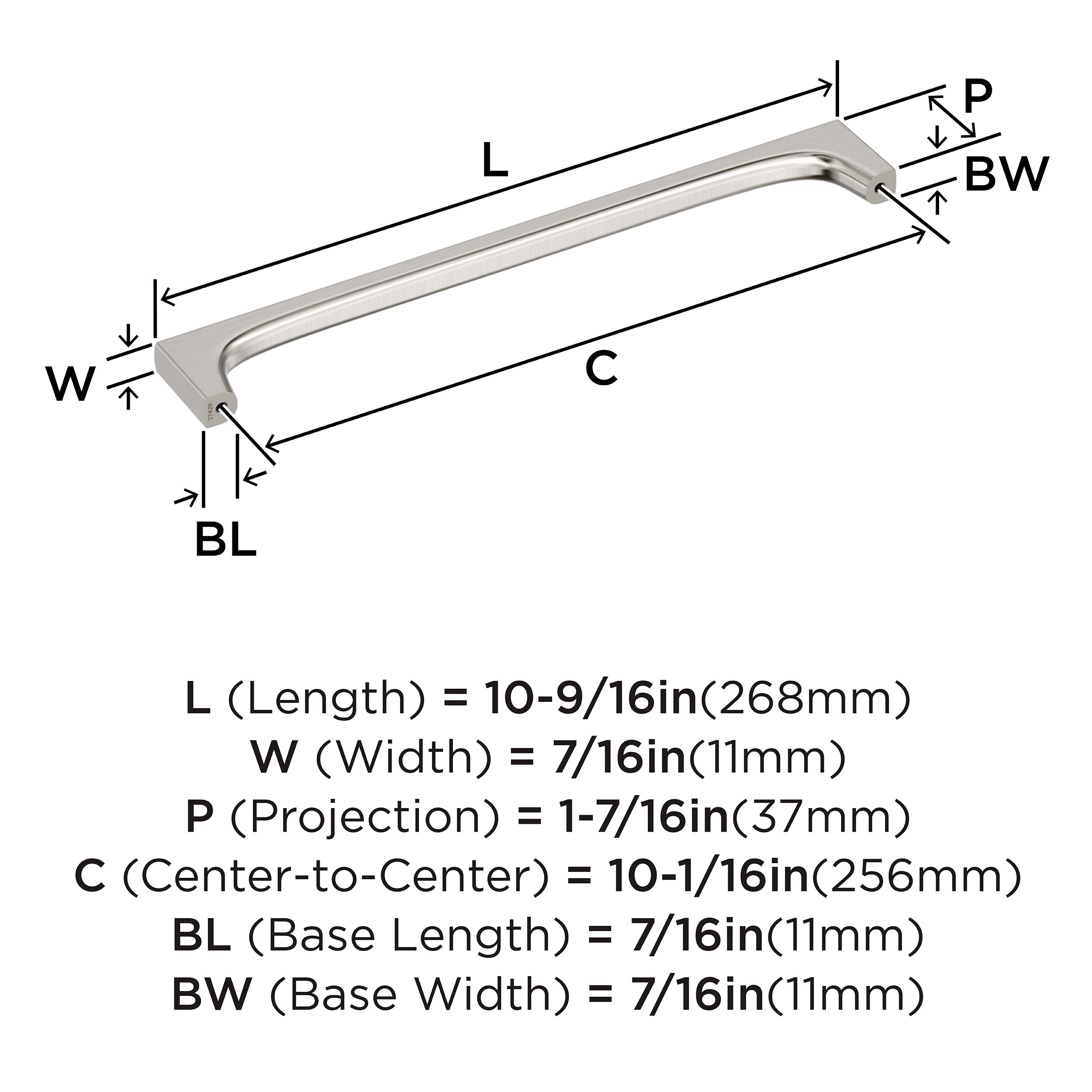Amerock BP37428G10 Cabinet-Pulls - View #4