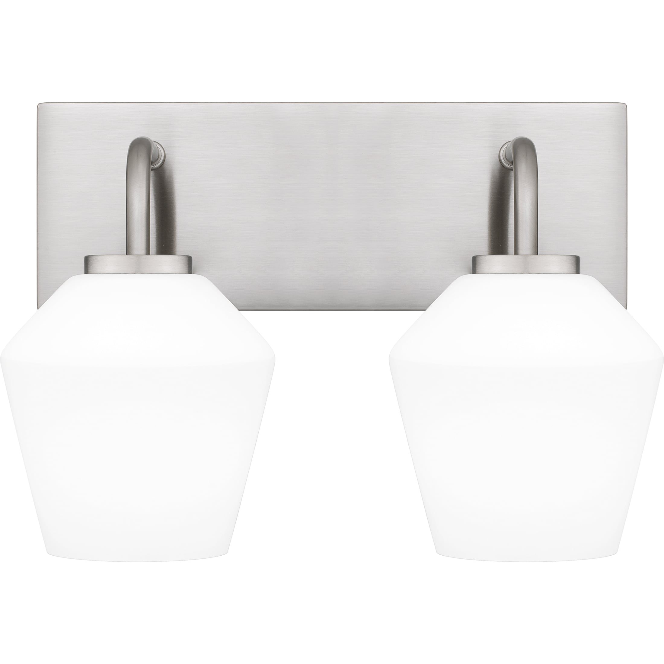 Quoizel NIE8613BN Nielson 13.5-in 2 -Light Brushed Nickel Transitional Vanity light
