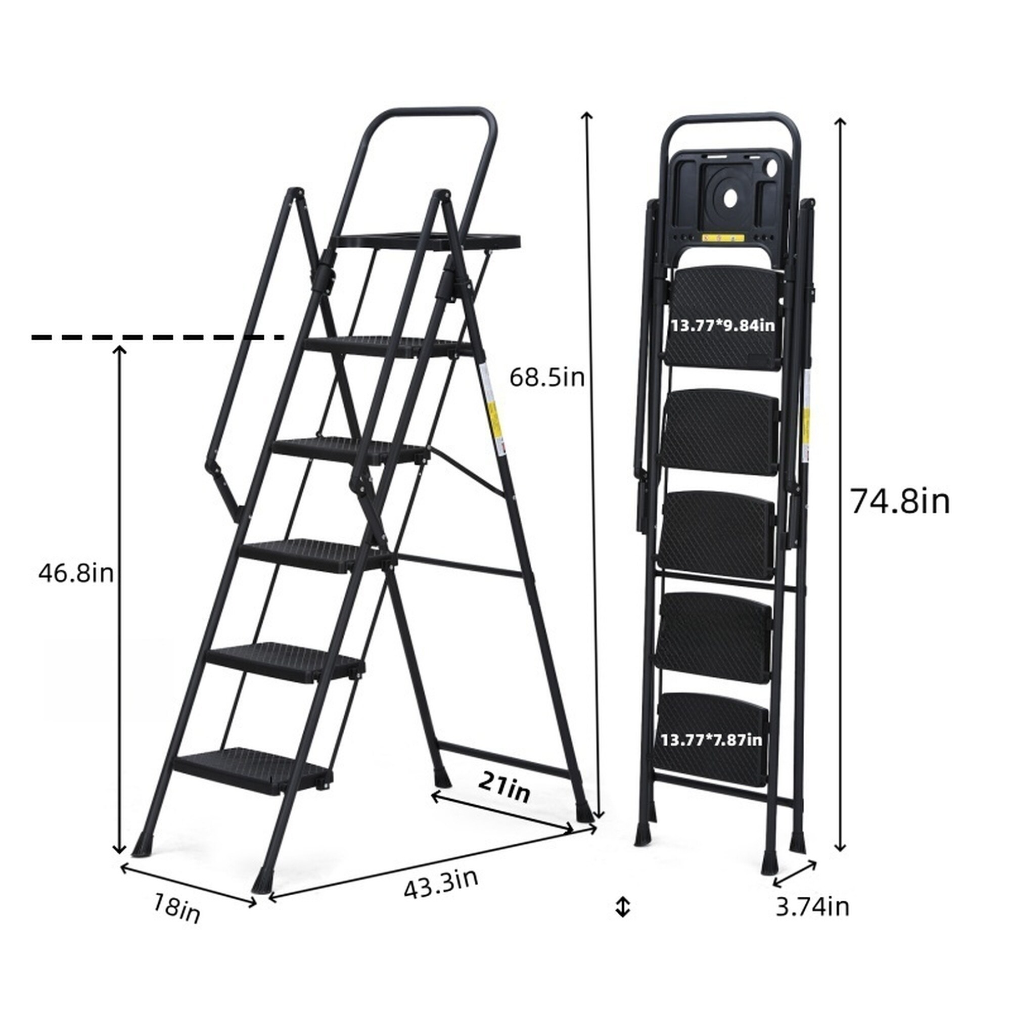 Vorene S-5ERWHKNZU8JS Step-Ladders - View #2