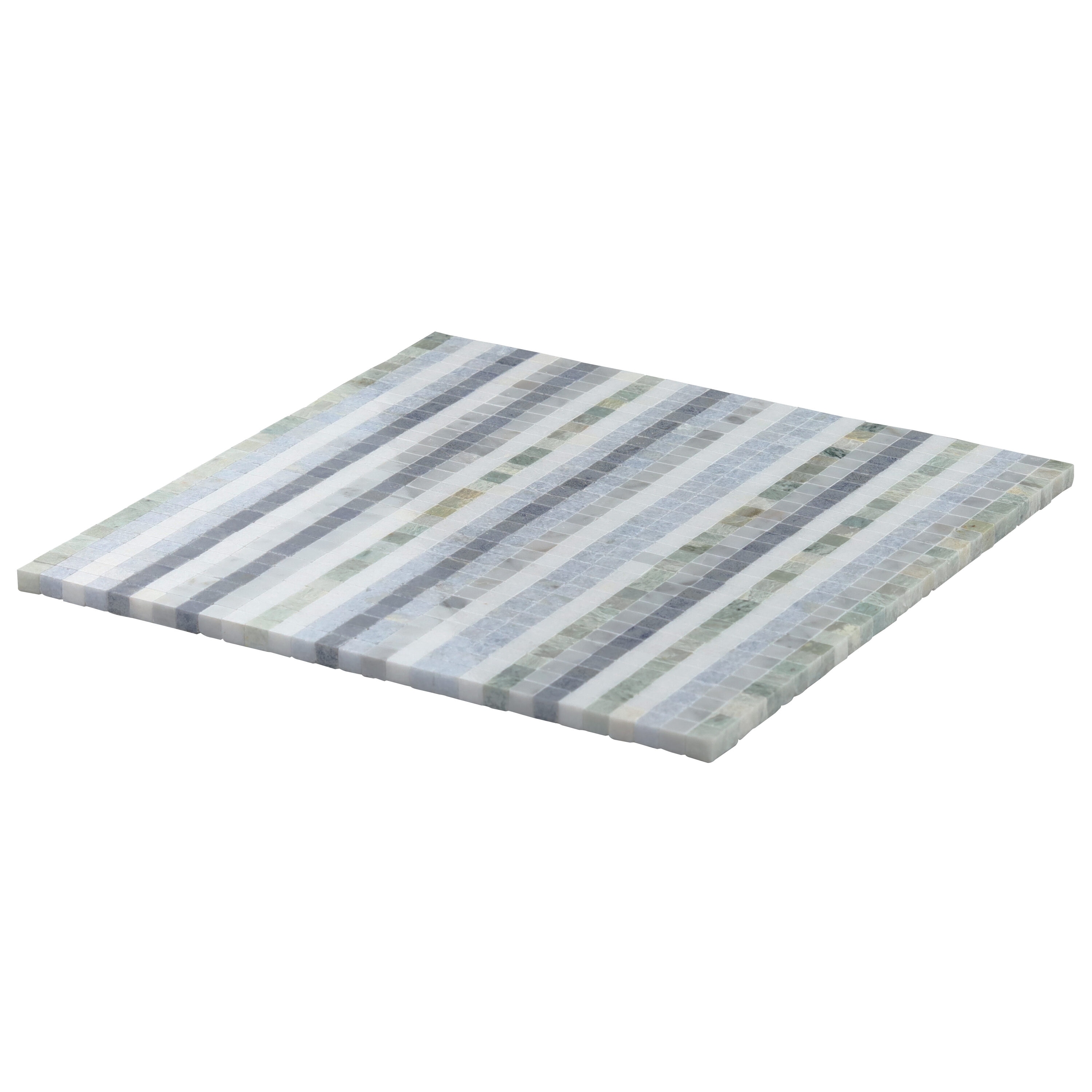 Sky Blue 12" x 12" Polished Marble Mosaic Tile