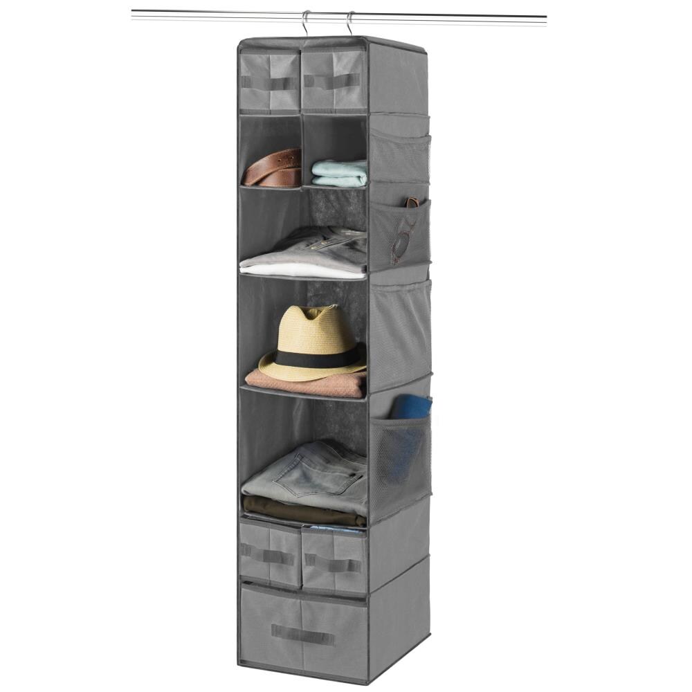 Mind Reader Blue Hanging Closet Organizer (9.25-in x 36.81-in x 6.69-in) in  the Clothing Storage Accessories department at