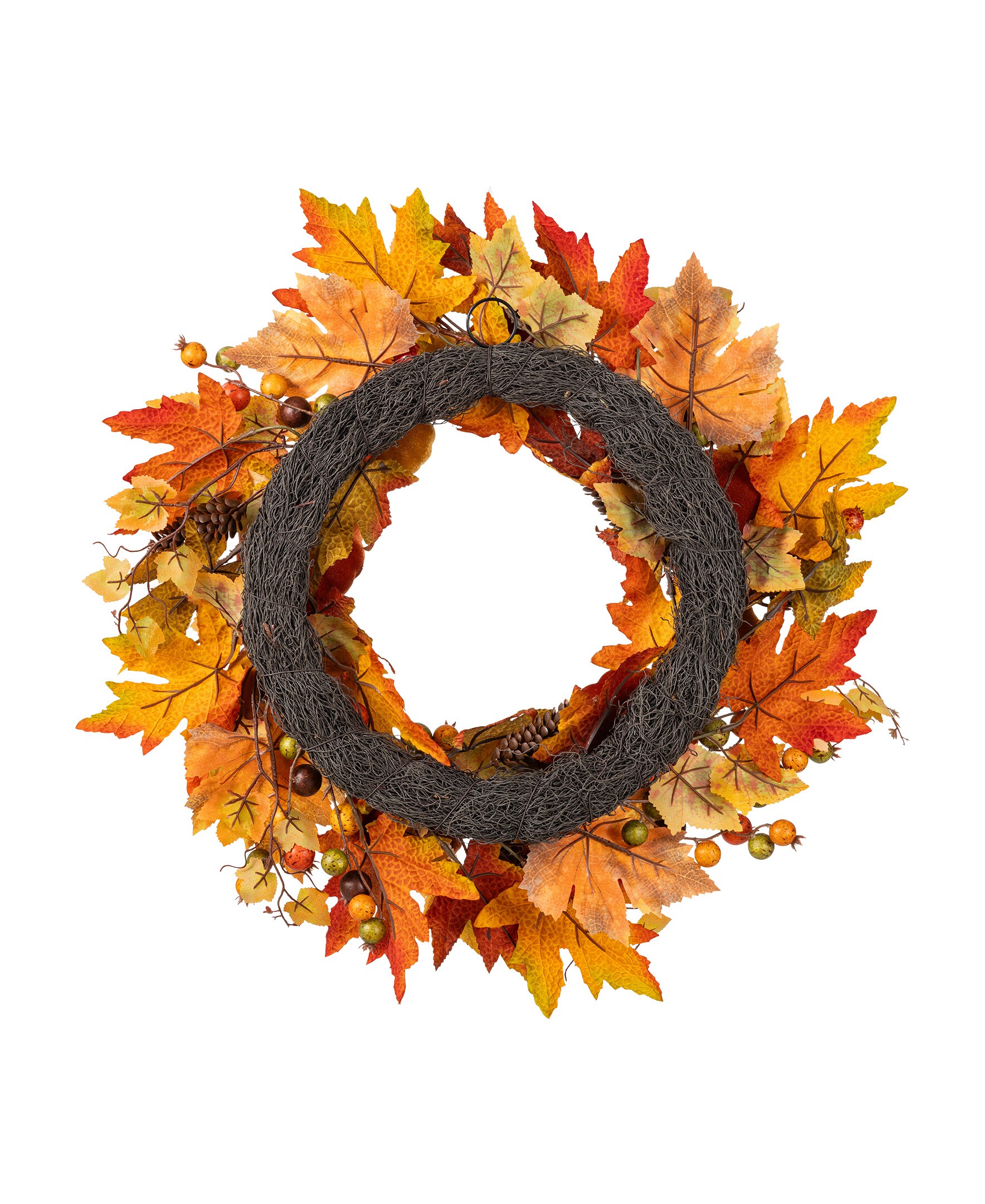 Glitzhome 2019500072 Artificial-Thanksgiving-Wreaths - View #2