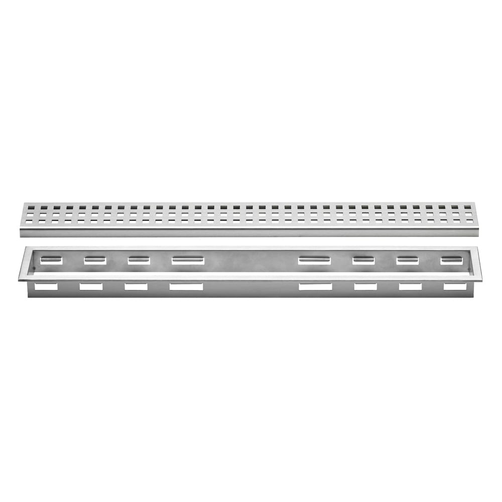 Schluter Systems KL1B30EB120 Kerdi-Line Brushed Stainless Steel Rectangle Grate