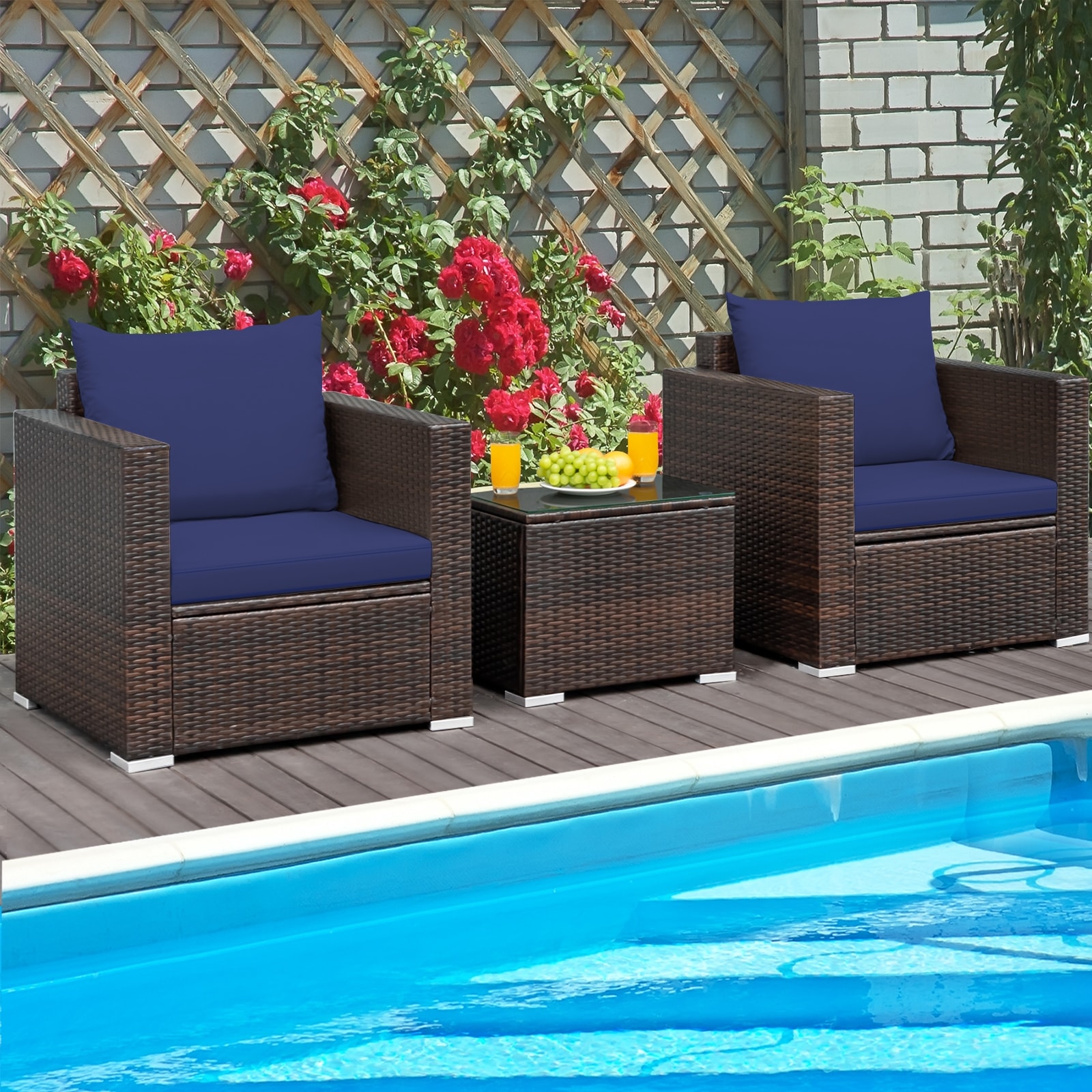 Forclover HYFE-67772BN Patio-Conversation-Sets - View #2
