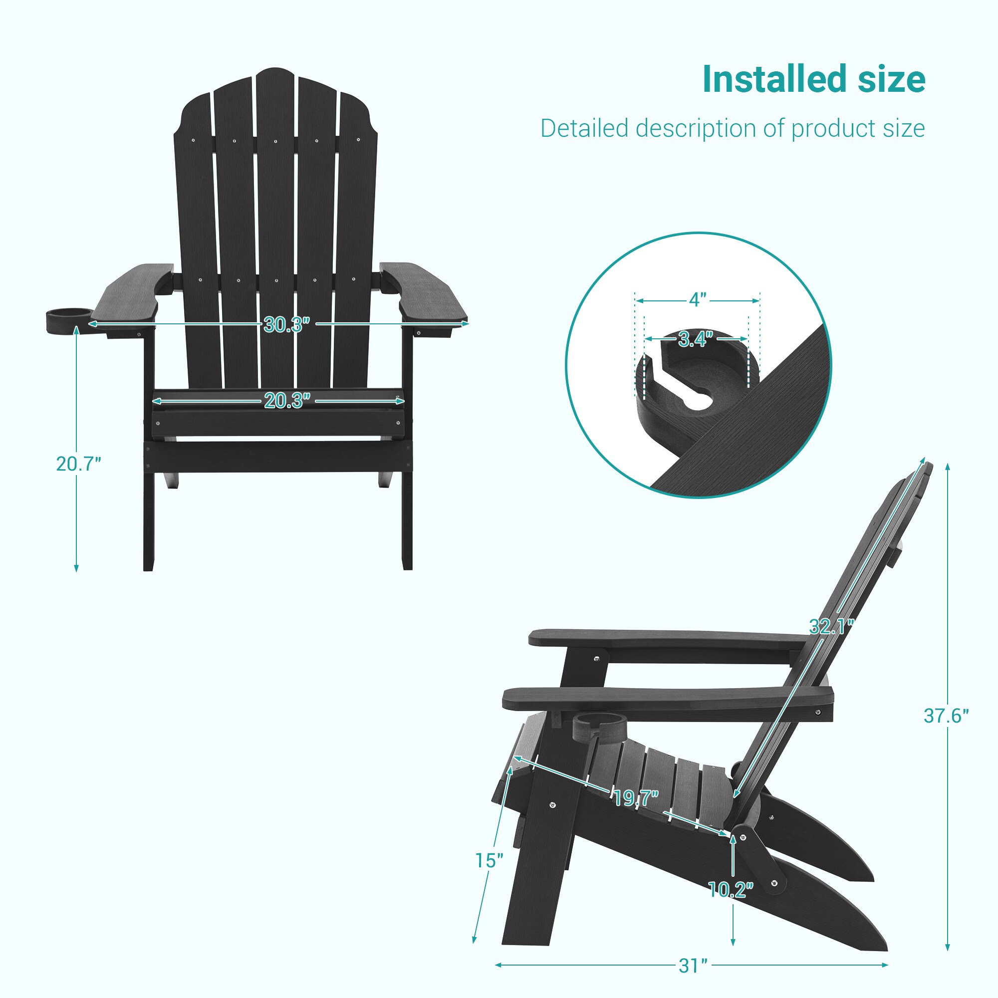 Sonkuki SD-AD367BK-2 Patio-Chairs - View #2