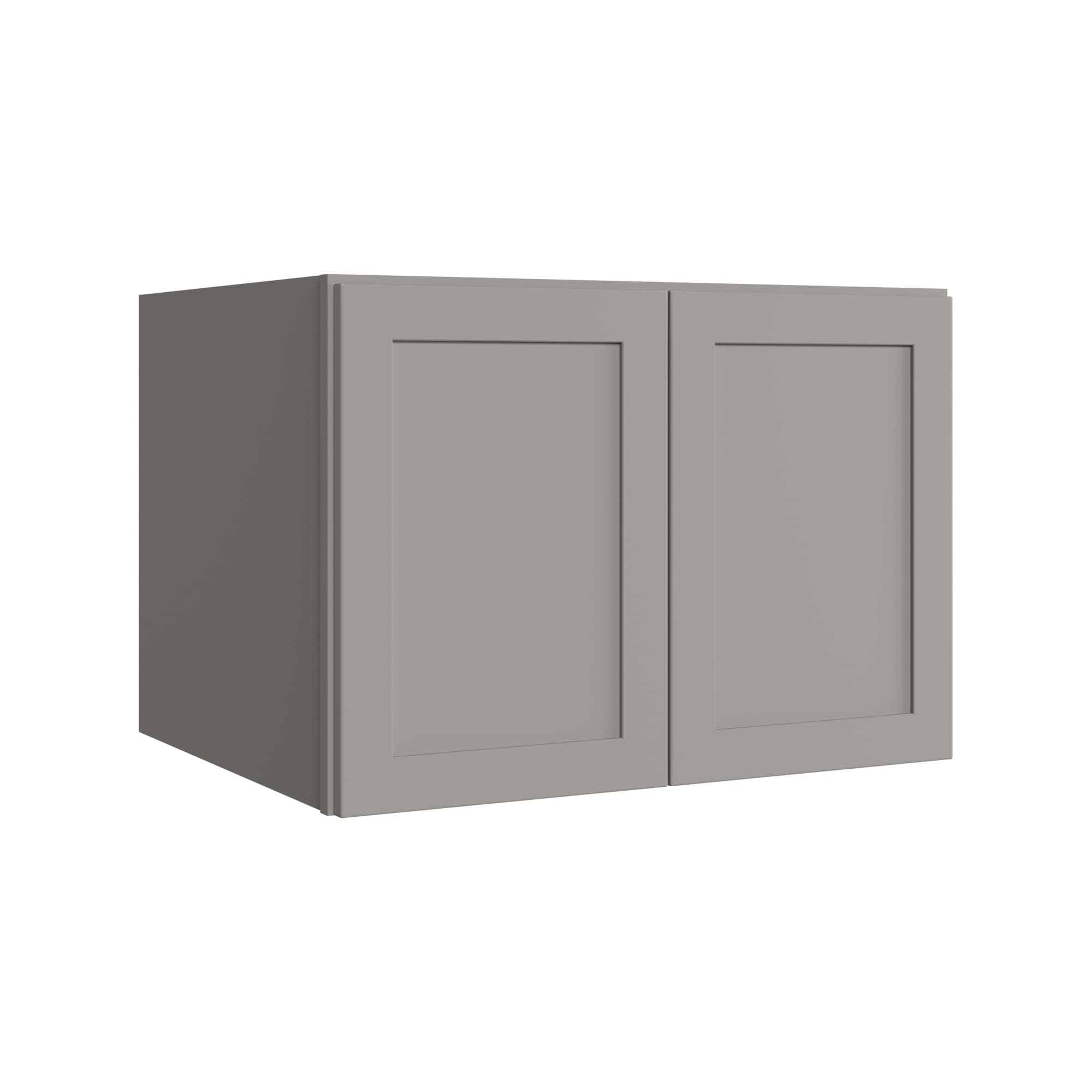 KraftMaid Momentum WR3021G81 Deveron 30-in W x 21-in H x 24-in D Pebble Grey Wall Fully assembled Plywood Cabinet (Recessed Panel Shaker)