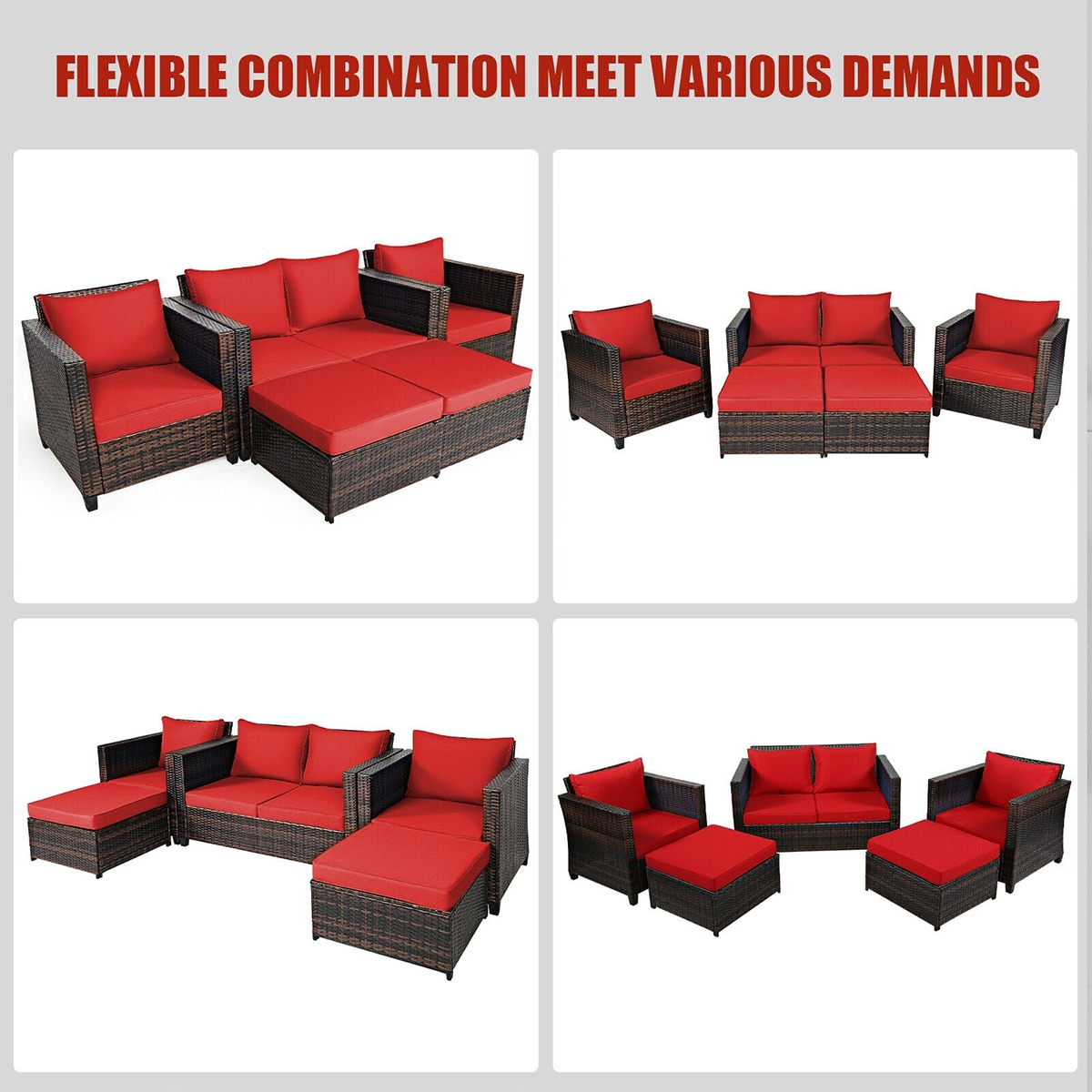 Forclover HYFE-67697ARE Patio-Conversation-Sets - View #7