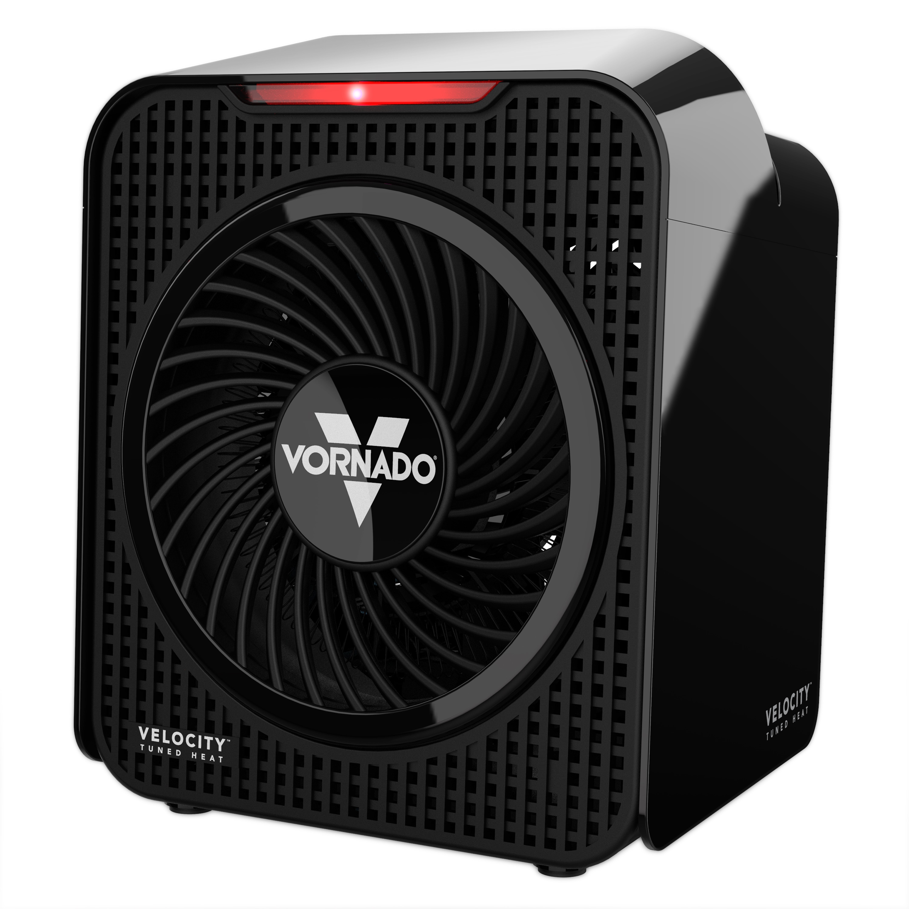 Compact Black Electric Personal Space Heater with Thermostat