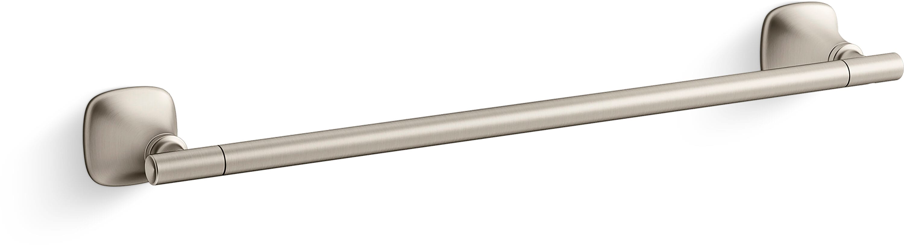 KOHLER REC28008-BN Rill 18-in Vibrant Brushed Nickel Wall mount Single Towel Bar
