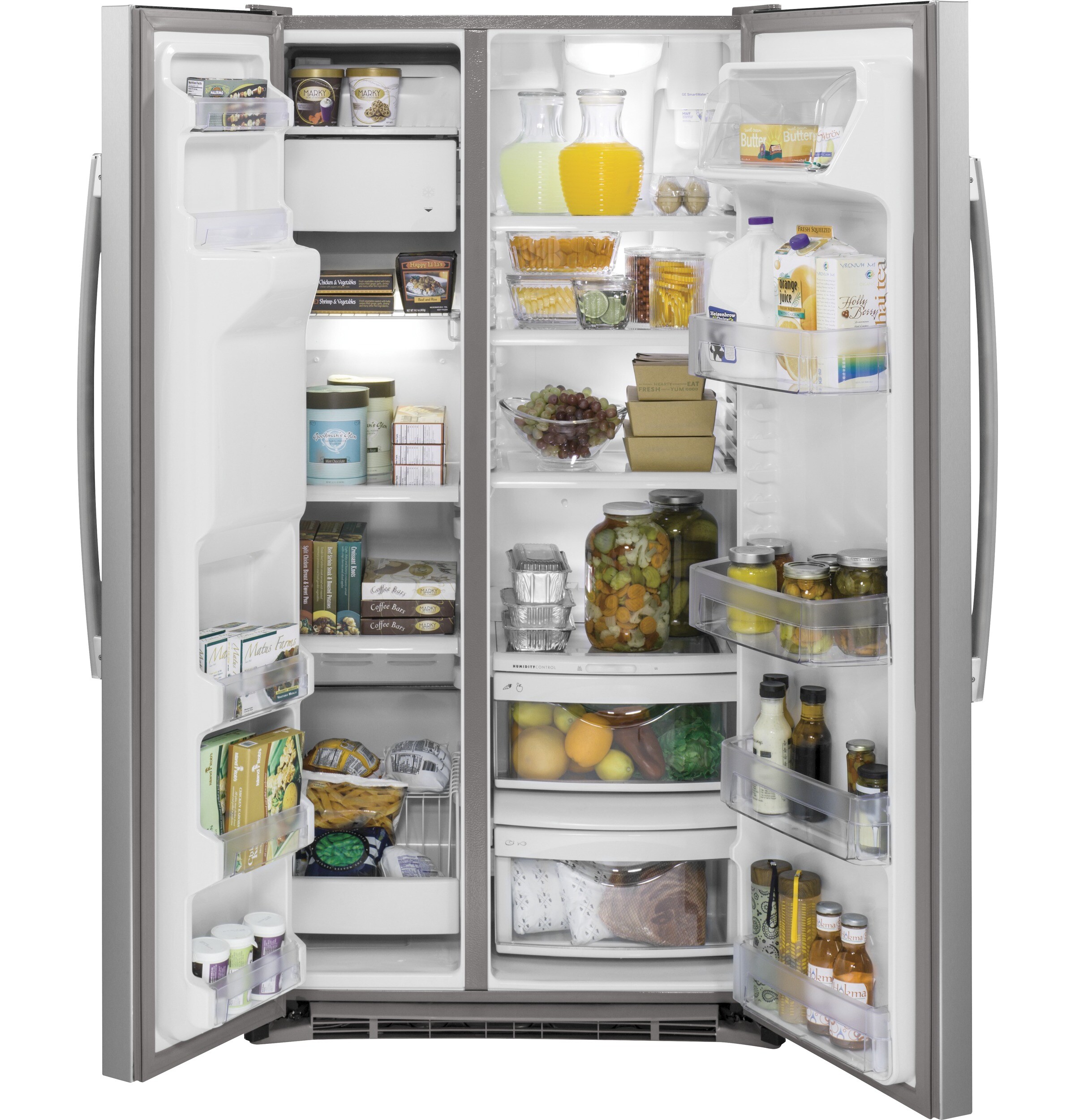 ge profile refrigerator shelf arrangement