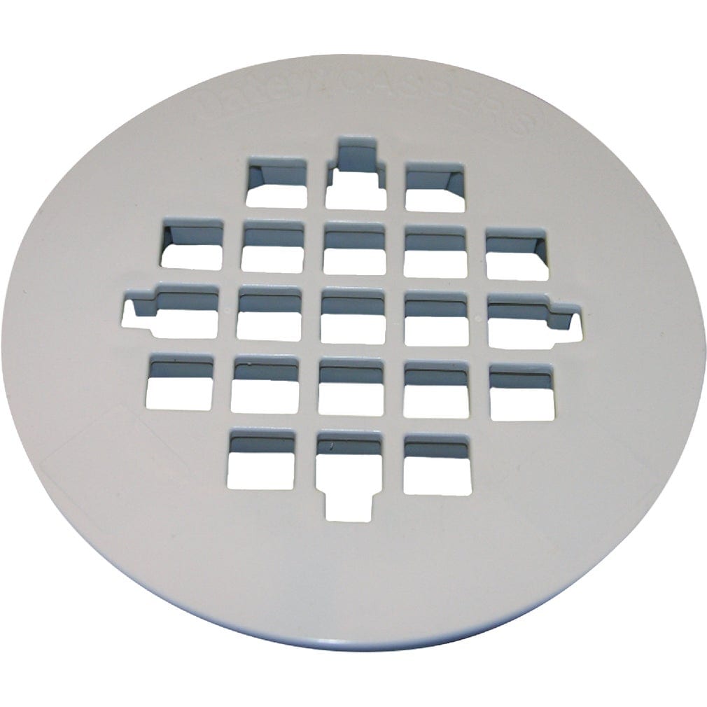 LASCO -  03-1257 Snap-In Casper Style Shower Drain Grate White Fits 2 Drains