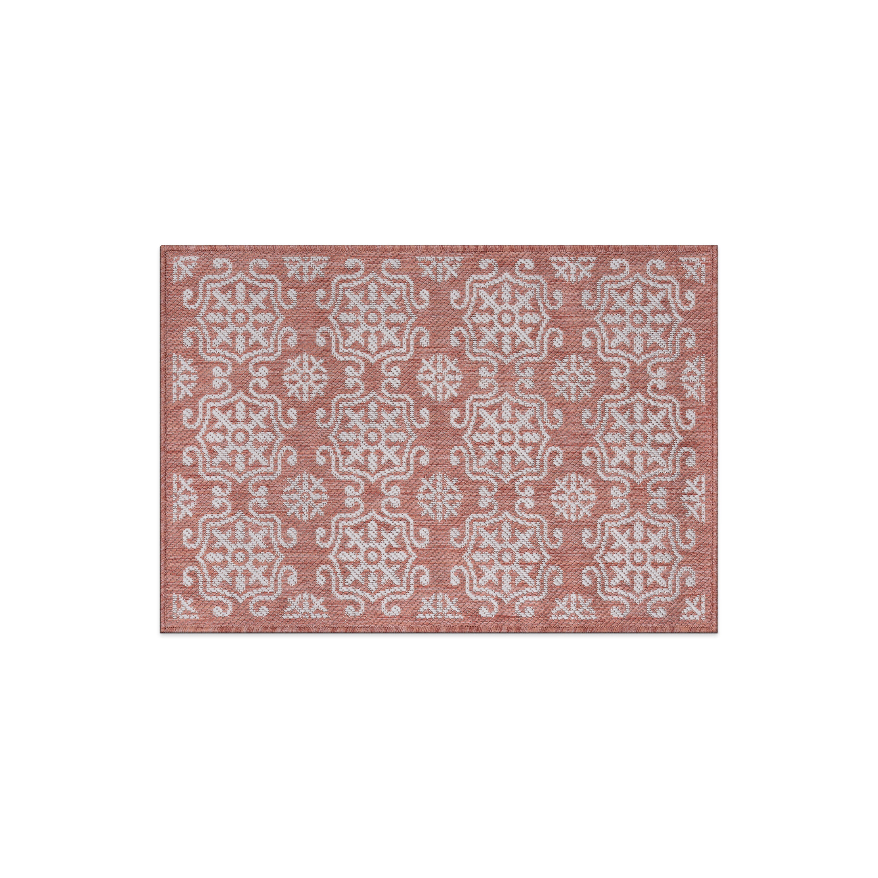World Rug Gallery 119TERRA2X3 Summer 2 x 3 (ft) Loomed Polypropylene Terra Rectangular Indoor/Outdoor Geometric Global Area rug