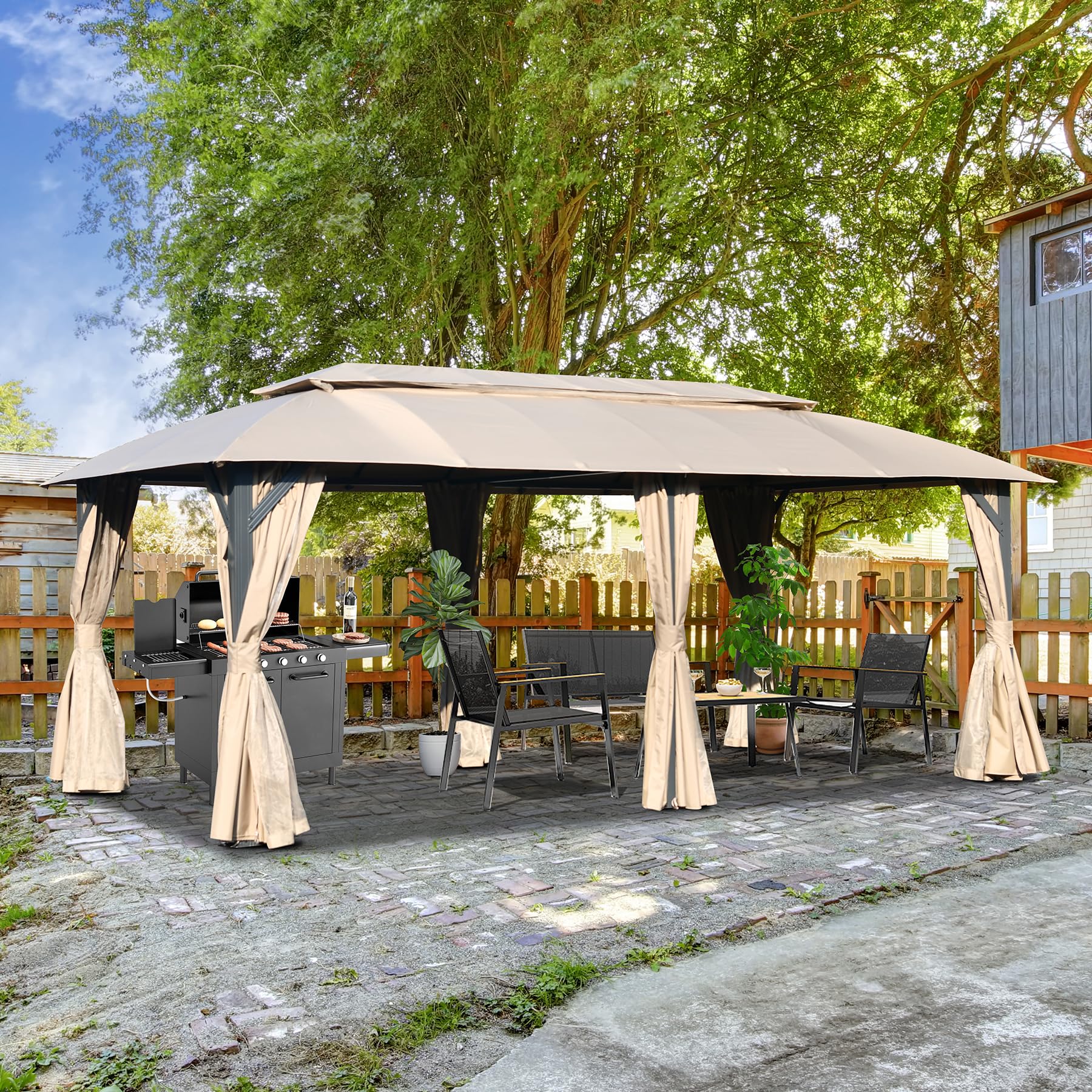 Mondawe MD-CPL-00085 Wood-Resin-Gazebos - View #2