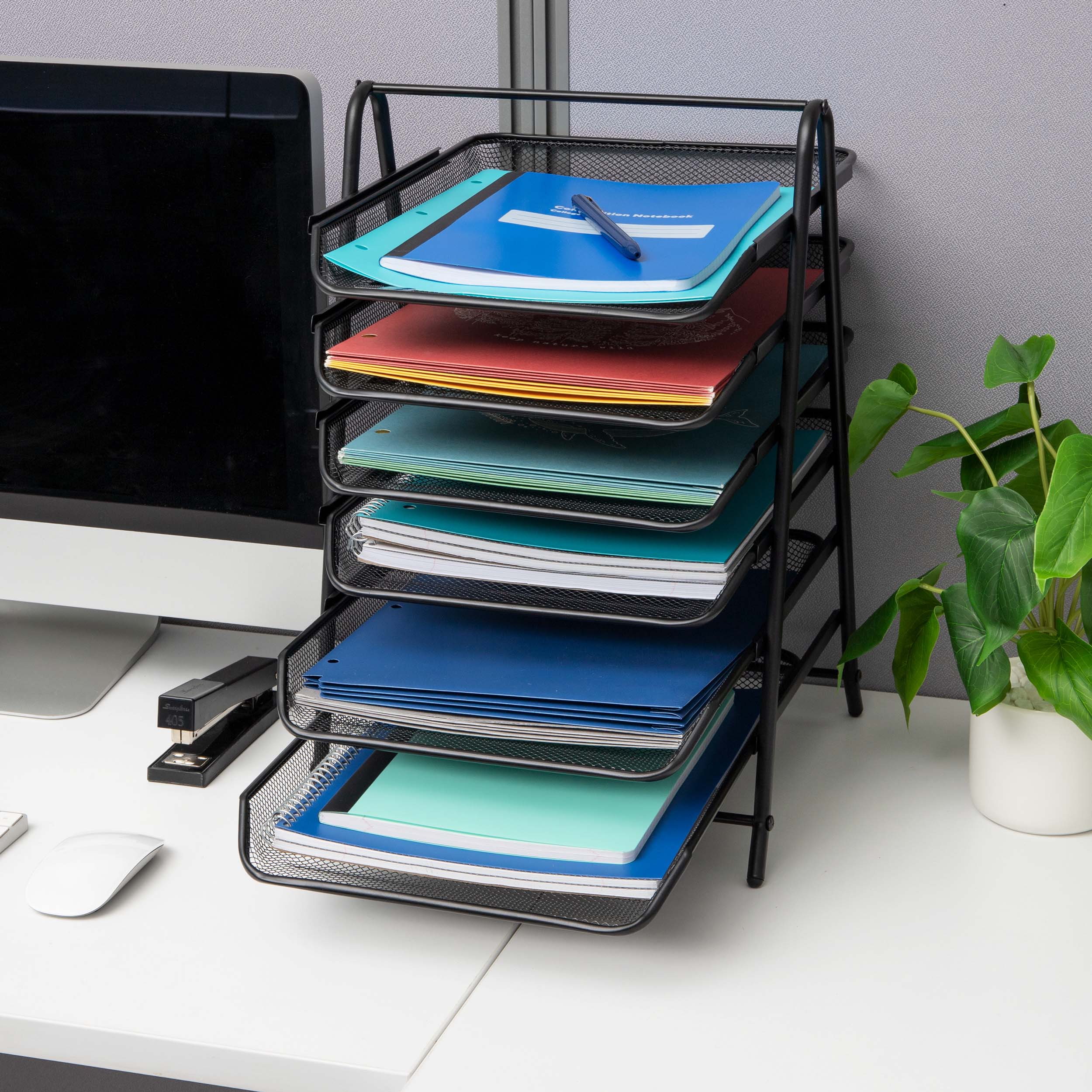 Mind Reader 6TPAPER-BLK Desktop-Organizers - View #6